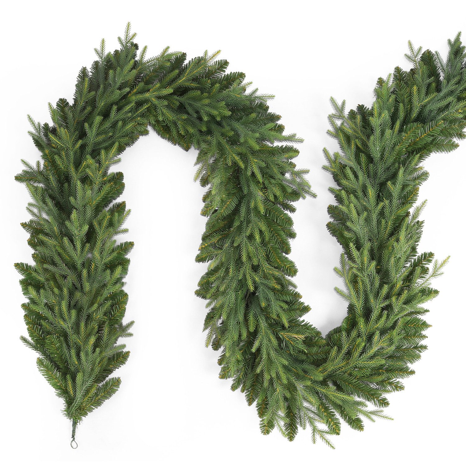 Kunstgirlande 3m 5m 10m Weihnachtsgirlande Outdoor Tannengirlande Spritzguss Fichte, Salcar, 300 cm mit 735 Zweigen (595 PE + 140 PVC)
