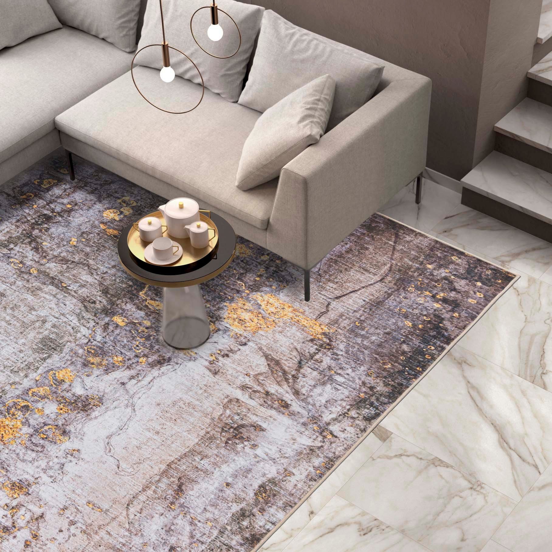 Mazovia Designteppich Modern Teppich Wohnzimmerteppich Abstrakt Vintage Bei günstig online kaufen