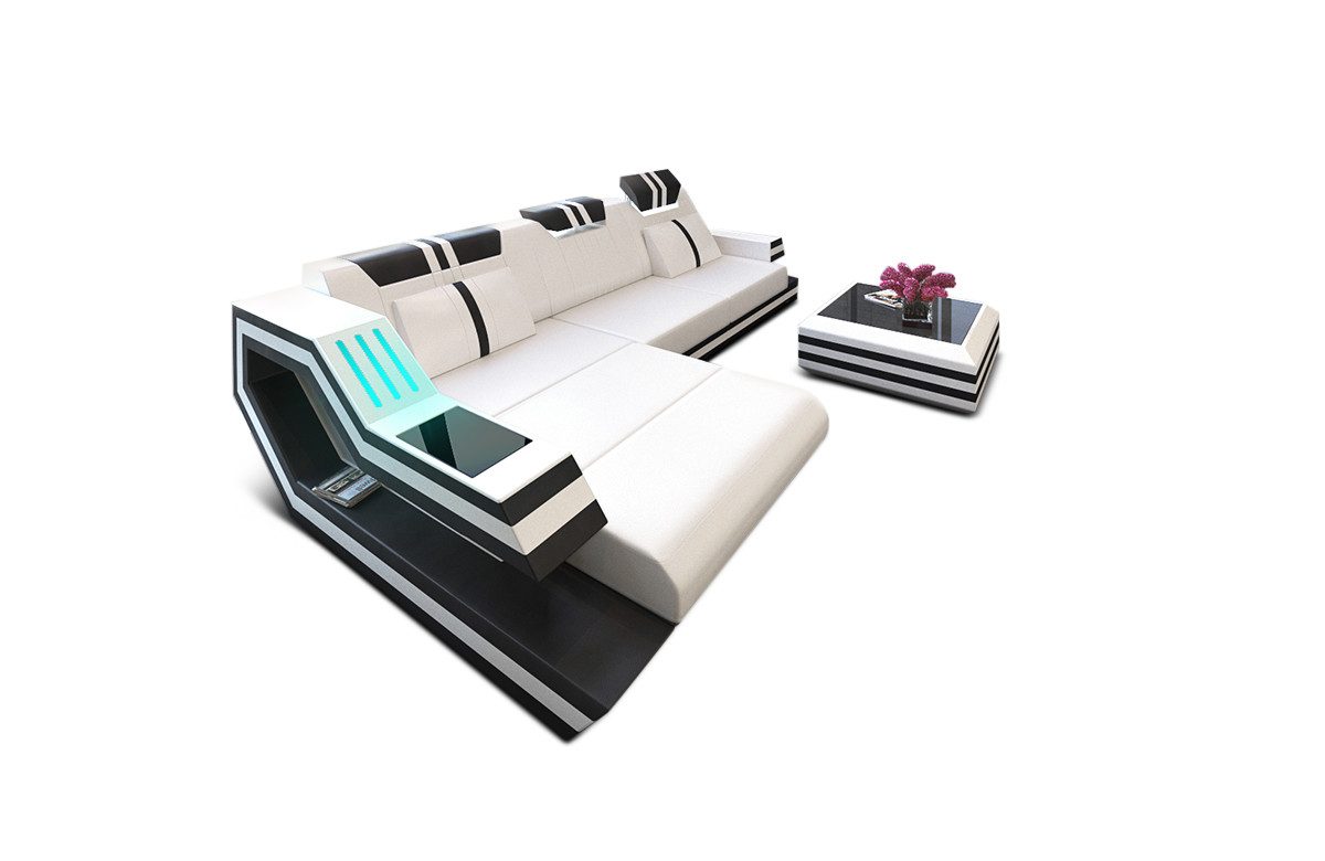 Sofa Dreams Ecksofa Ledercouch Ledersofa Ravenna günstig online kaufen