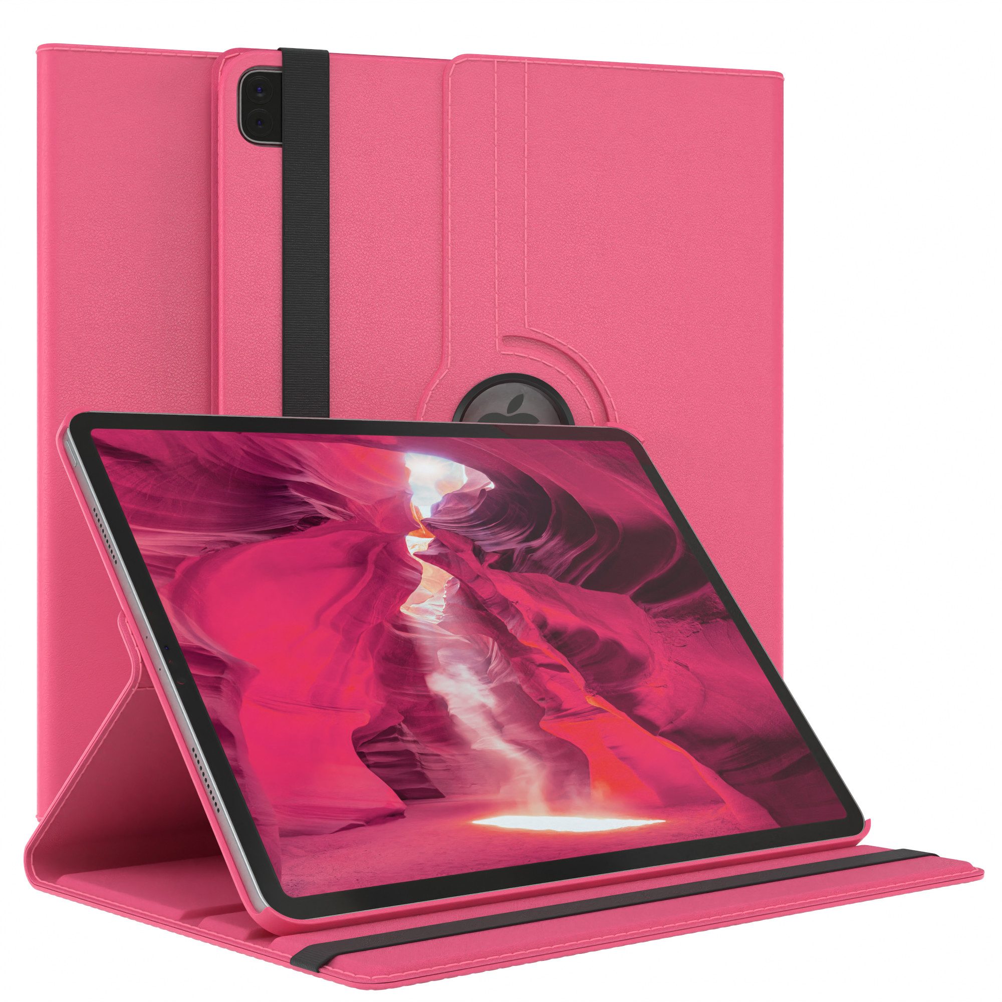 EAZY CASE Tablet-Hülle Rotation Case für Apple iPad Air 13 (2025) 13 Zoll, Klapphülle zum Aufstellen Rundum Hülle Book Tablet Slim Klappcase Pink