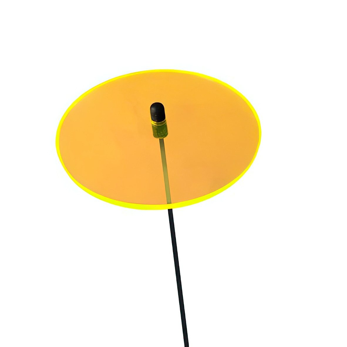 Elliot Wanddekoobjekt Elliot Lichtzauber Scheibe 3 cm orange mit 20 cm Stab