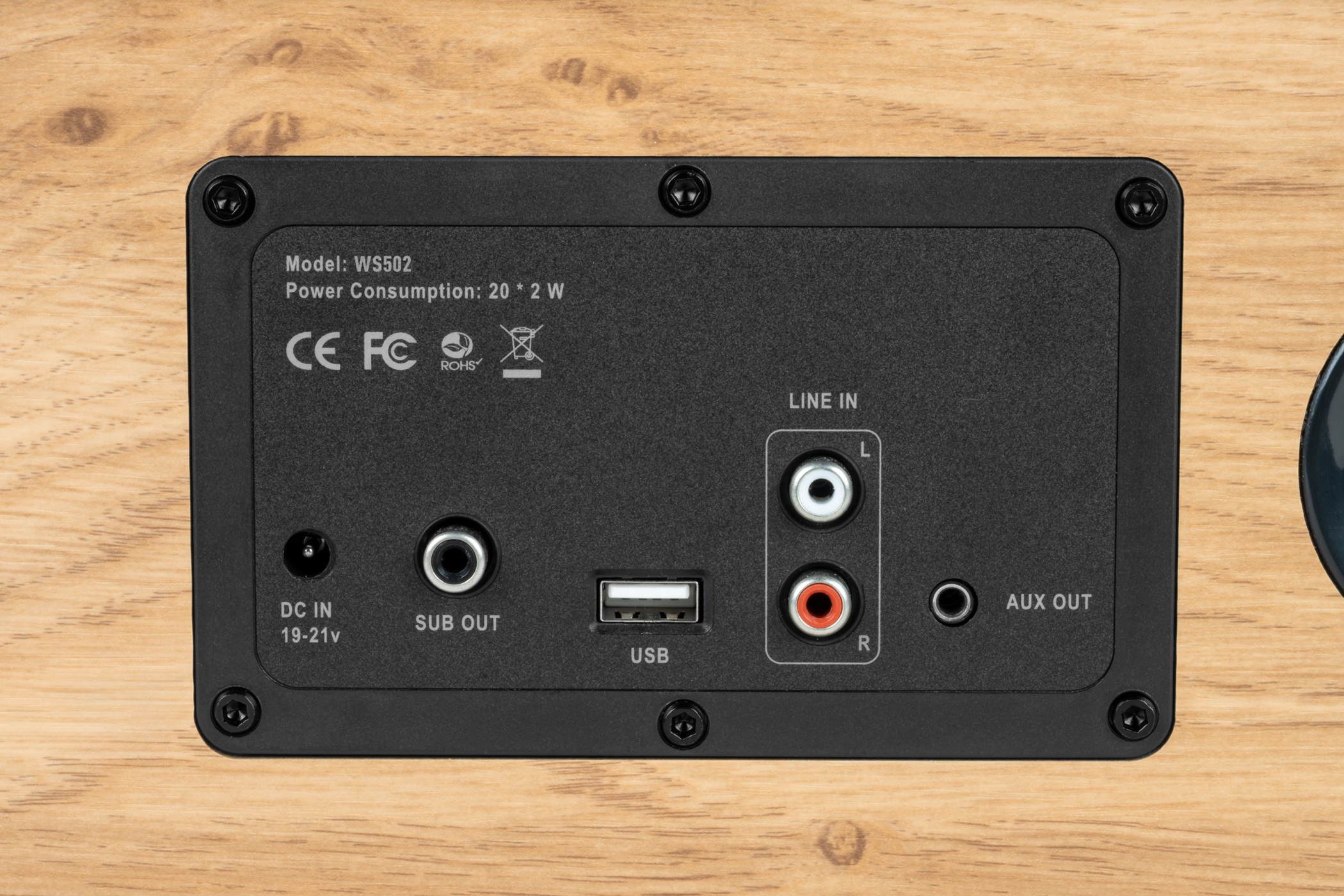 Thomson Bluetooth Regallautsprecher Cosy Range WS502 Holz braun TH388381 Regal-Lautsprecher