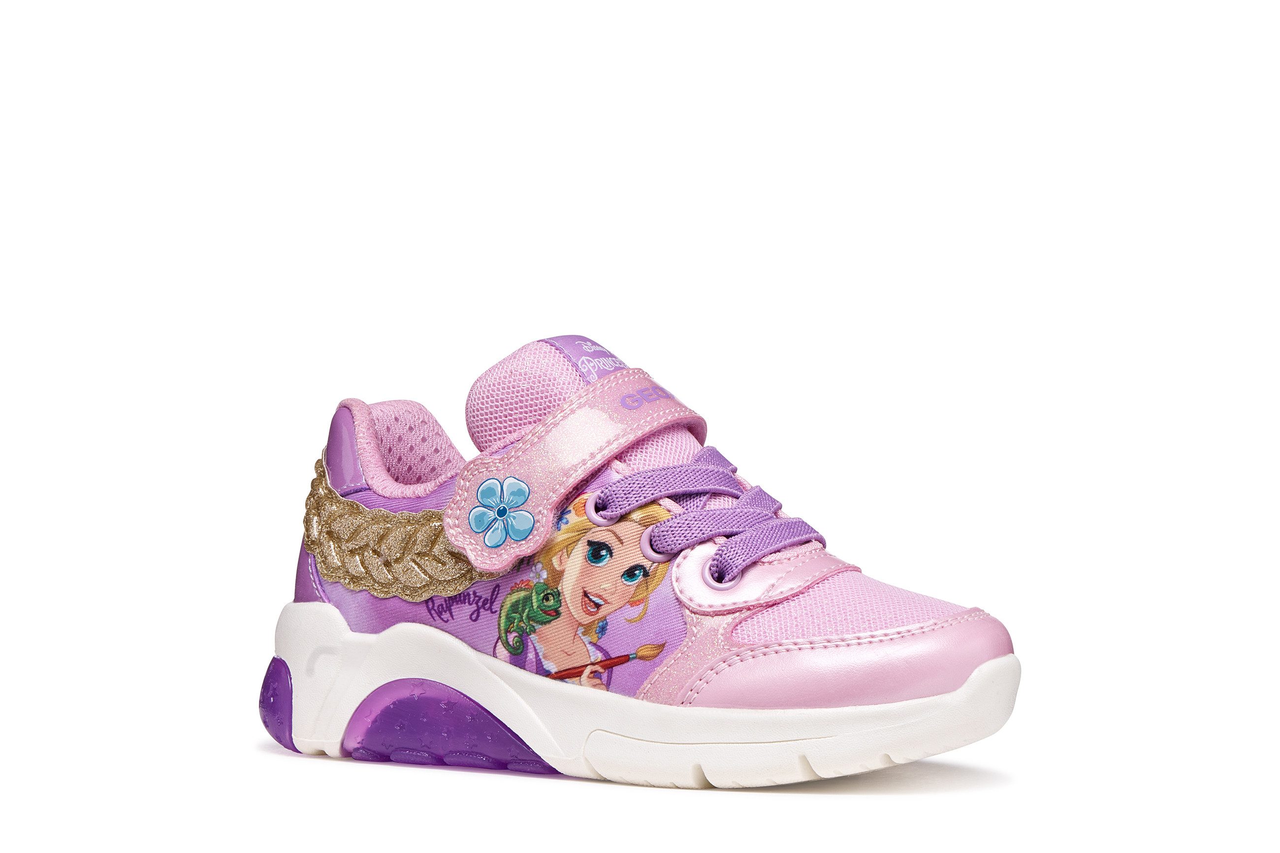 Geox J FADINLIGHT GIRL DISNEY PRINCESS RAPUNZEL Sneaker Halbschuh mit Blinkfunktion, Größenschablone zum Download