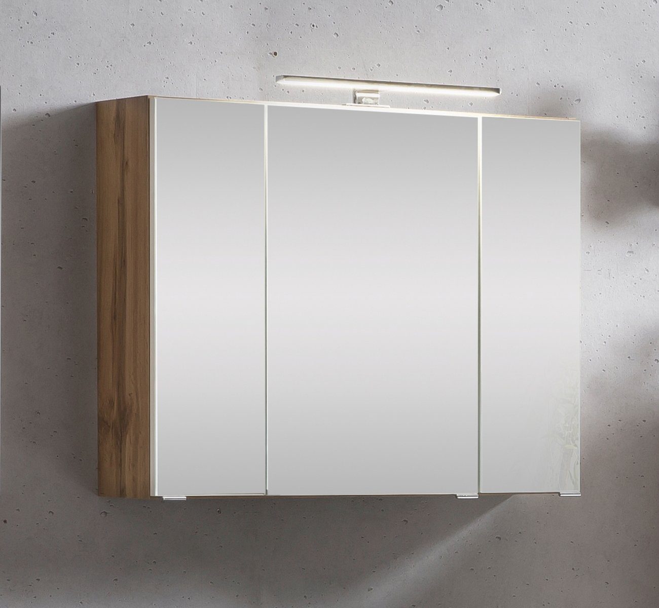 welltime Spiegelschrank Kaunas 80 cm breit, Soft-Close-Funktion – Bild 2 von 5