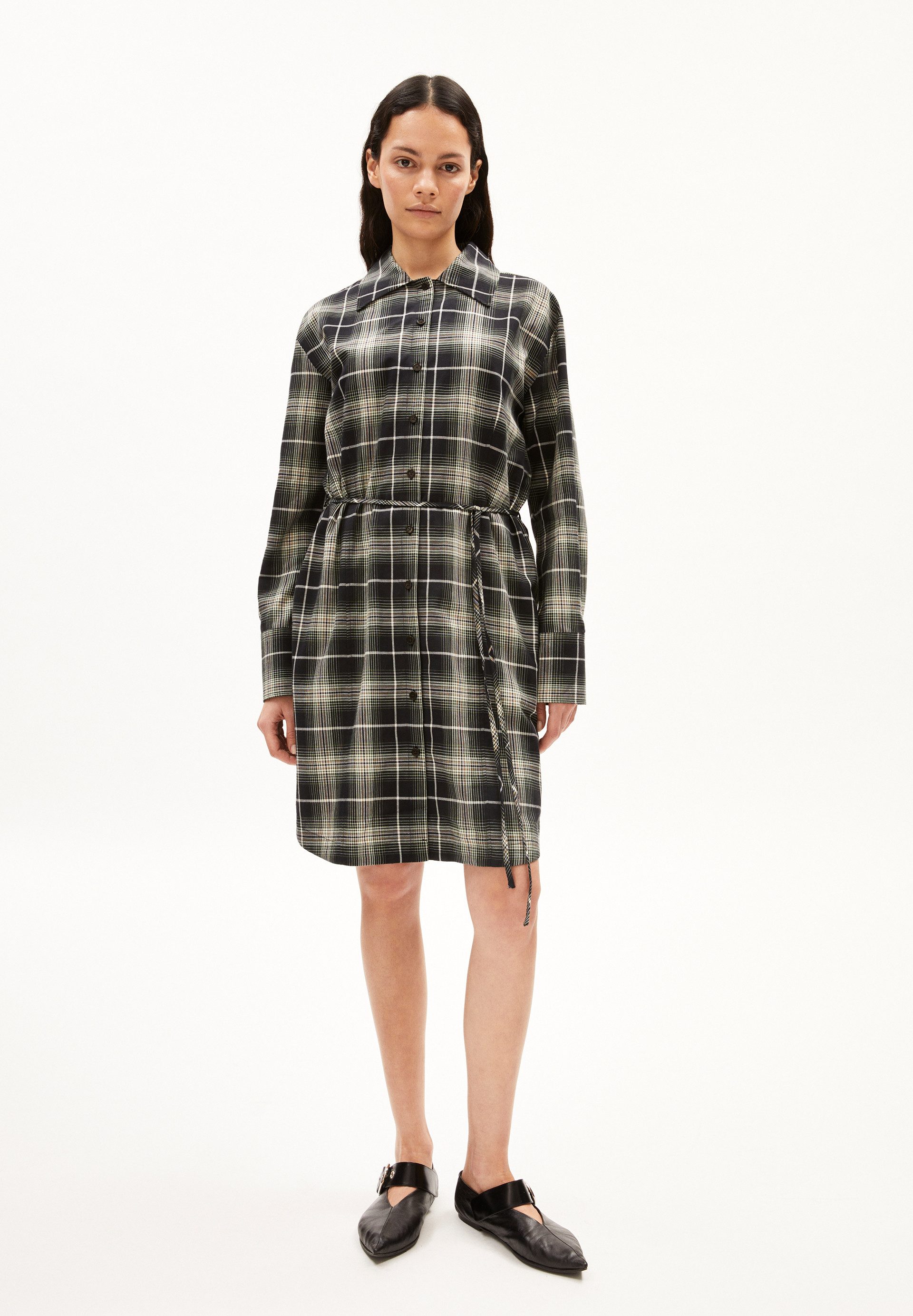 Armedangels Midikleid EASINNAA CHECK Webkleid Relaxed günstig online kaufen