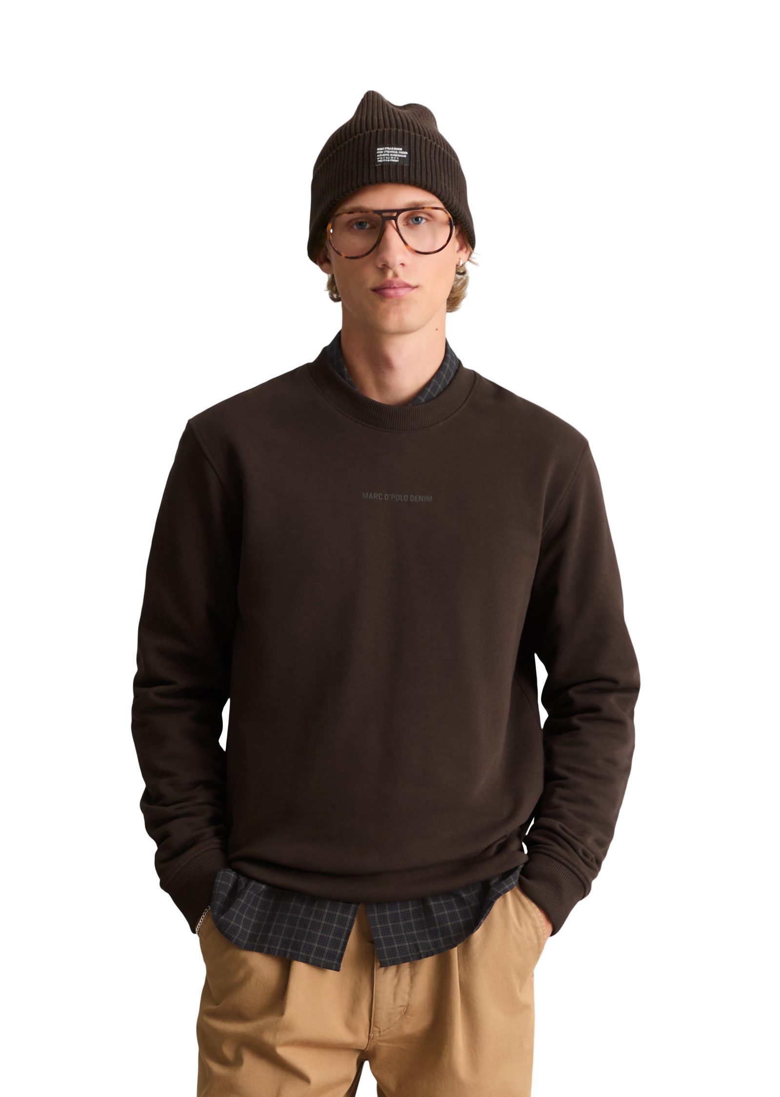 Marc O'Polo DENIM Sweatshirt aus weichem Bio-Baumwoll-Sweat