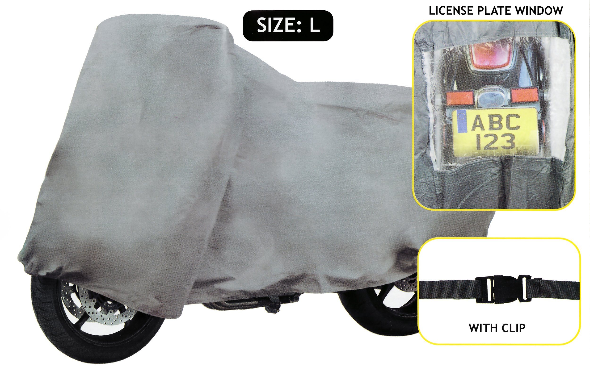 Dunlop Faltgarage MOTORRADABDECKUNG L 228x124cm Grau Motorradgarage 49, Motorradplane Abdeckplane Motorrad Roller Garage Abdeckung Faltgarage