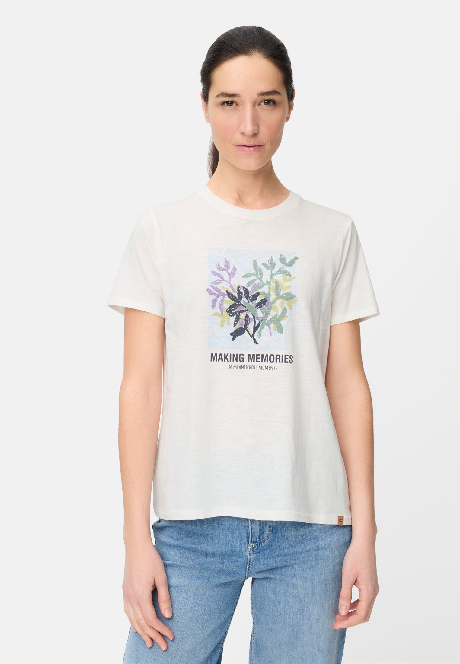 T-Shirt aus reiner Baumwolle Kurzarm
