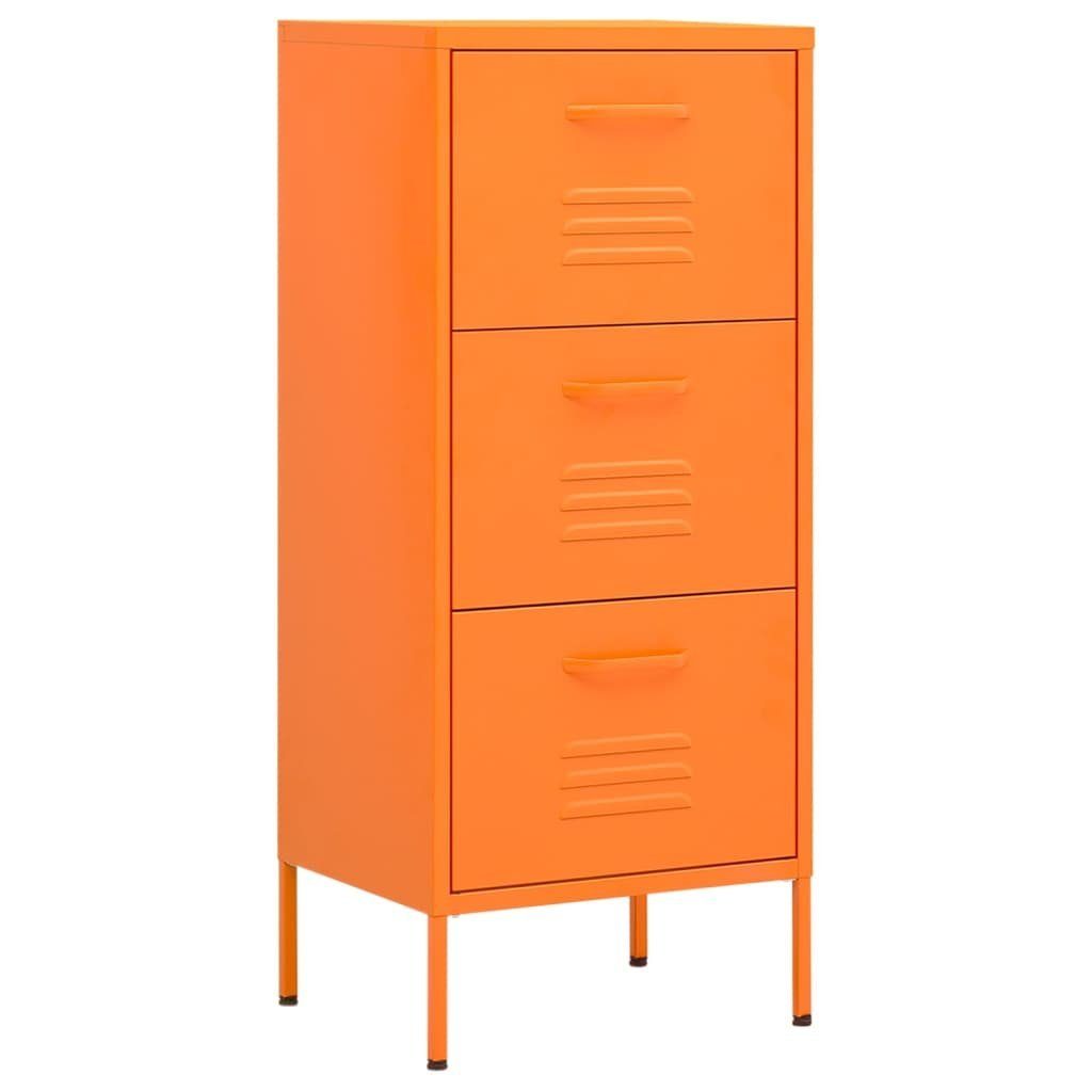 vidaXL Aktenschrank Lagerschrank Orange 42,5x35x101,5 cm Stahl (1-St)