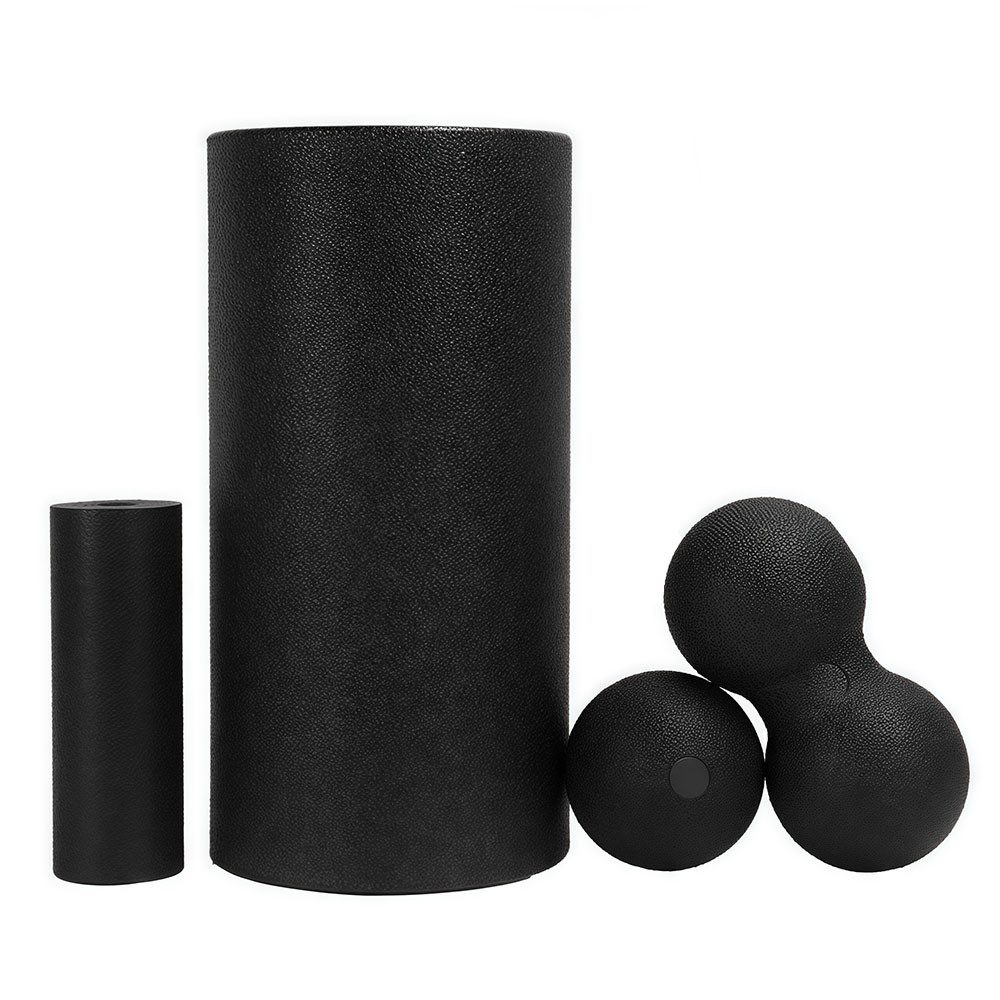 AFKSMILE Massageroller Foam Roller Faszien Set mit Faszienball Faszienrolle Klein & Duoball, Faszienrolle Set für Yoga Faszien Training von Muskeln