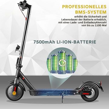 ZWHEEL E-Scooter 8,5 Zoll ElektroScooter mit Straßenzulassung ABE, APP, 350,00 W, 20,00 km/h, (mit Schutzblechen x), Doppelbremssystem, klappbarer Elektroroller