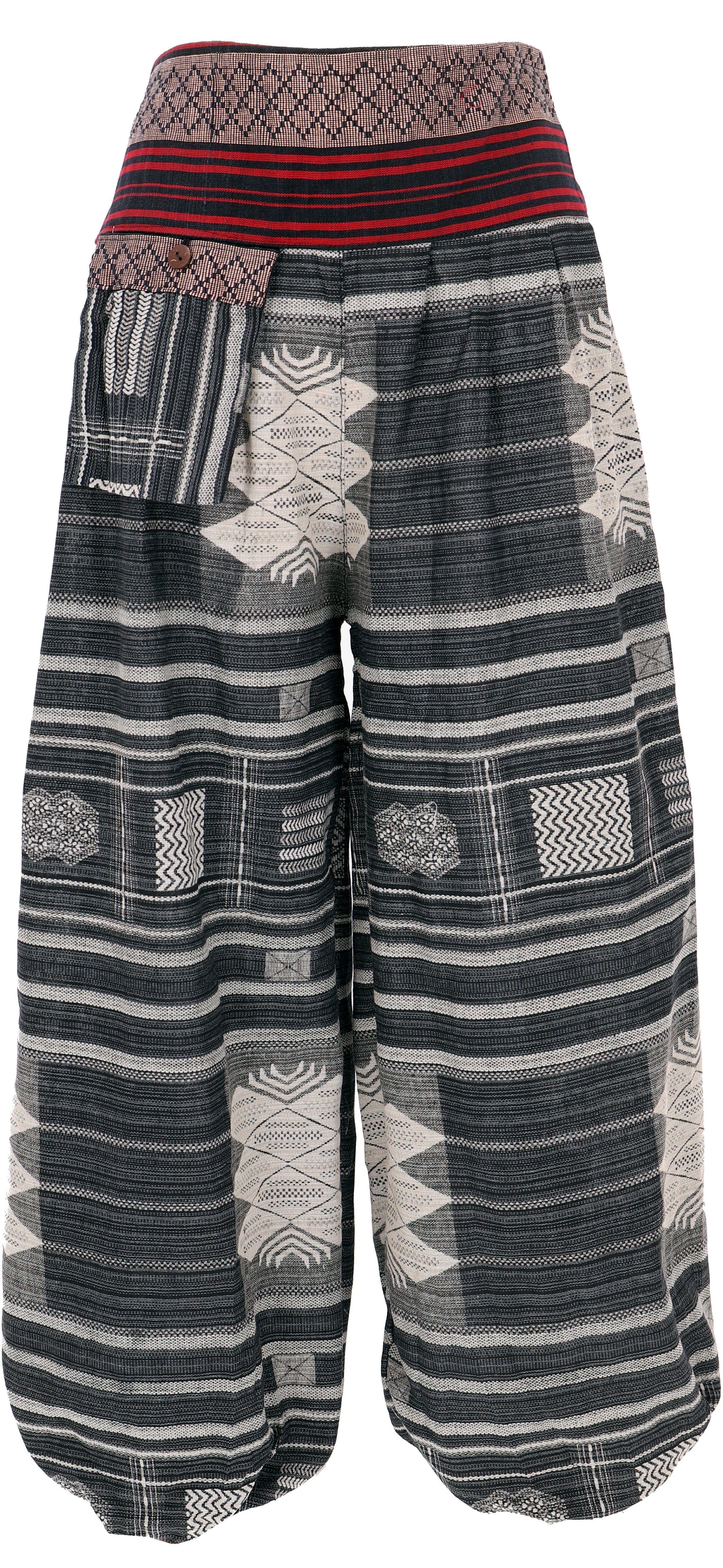 Guru-Shop Relaxhose Yogahose, Ikat Pluderhose mit günstig online kaufen
