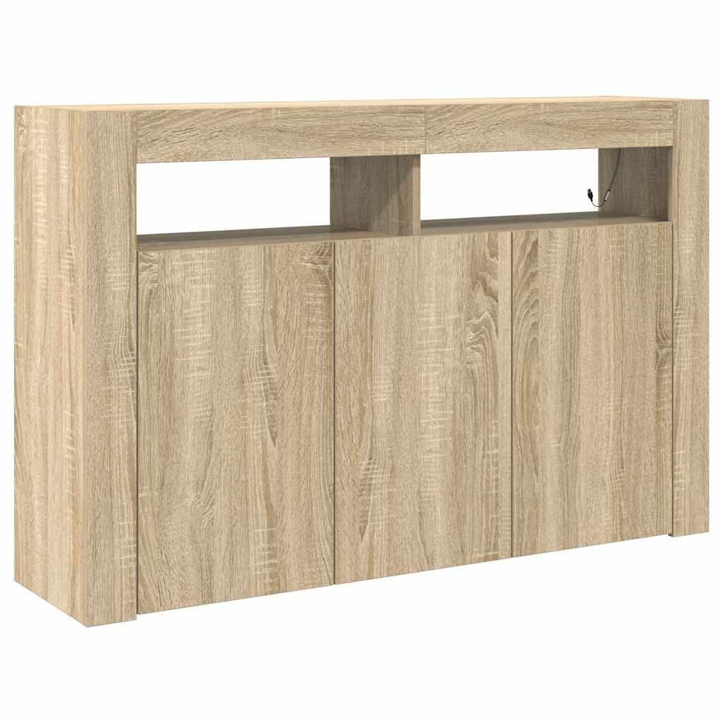 vidaXL Sideboard Sideboard Sonoma-Eiche 116 x 30 x 75 cm Holzwerkstoff (1 S günstig online kaufen
