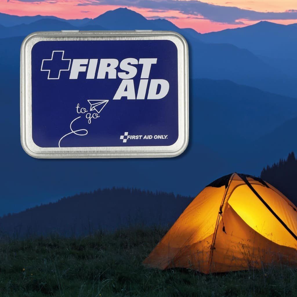 FIRST AID ONLY® Arzttasche 22-tlg. Erste-Hilfe-Set Metallbox Go To in