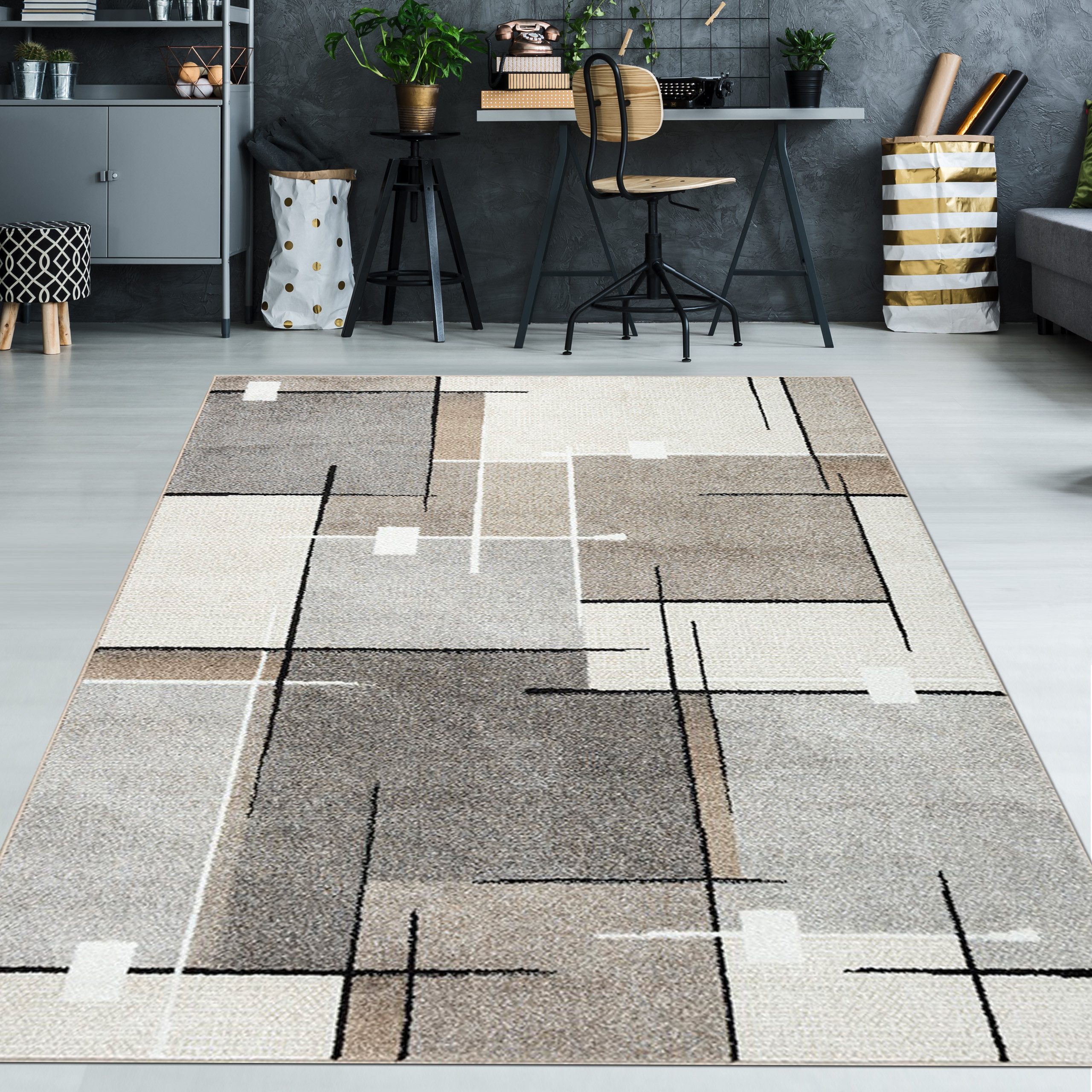 TeppichHome24 Teppich Moderner Teppich mit grafischem günstig online kaufen