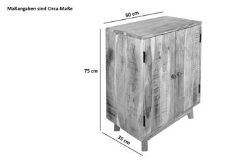 Junado® Sideboard Nagar V, Akazienholz massiv & lackiert charismatisches und edles Naturholz