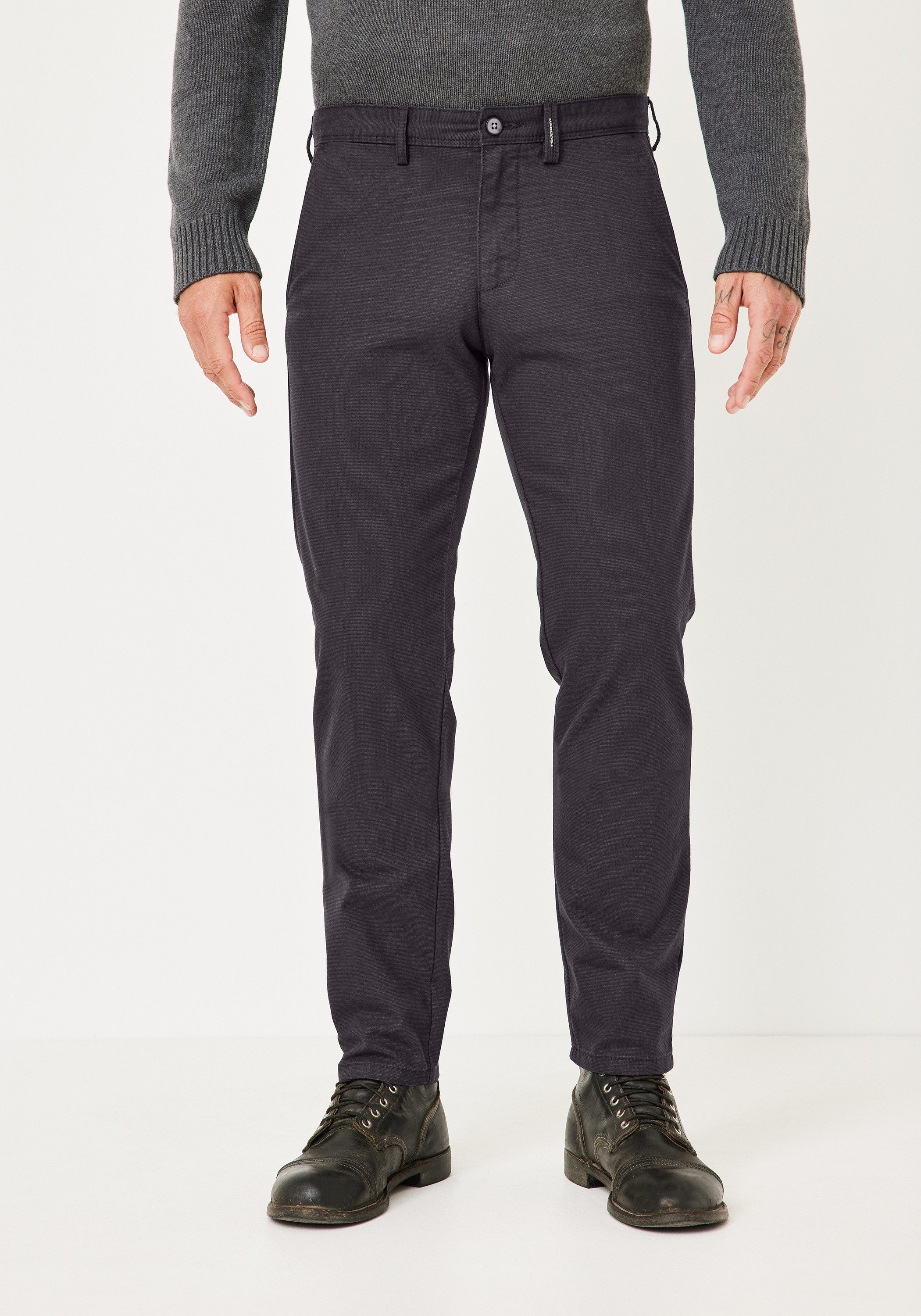 Redpoint Chinohose Jasper Slim Fit Chinohose im Wool-Look mit Stretch
