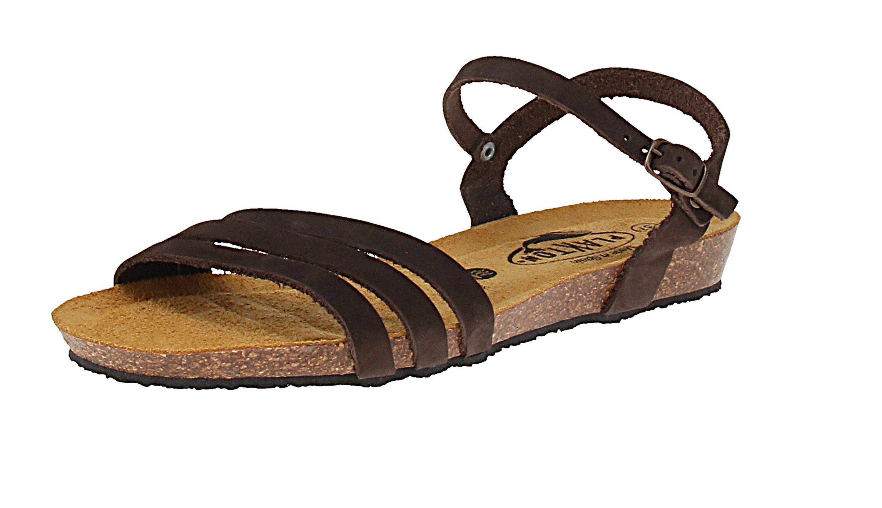 Plakton plakton 405080 Fran Alou Nobuck - Damen Pantolette - Marron Sandale