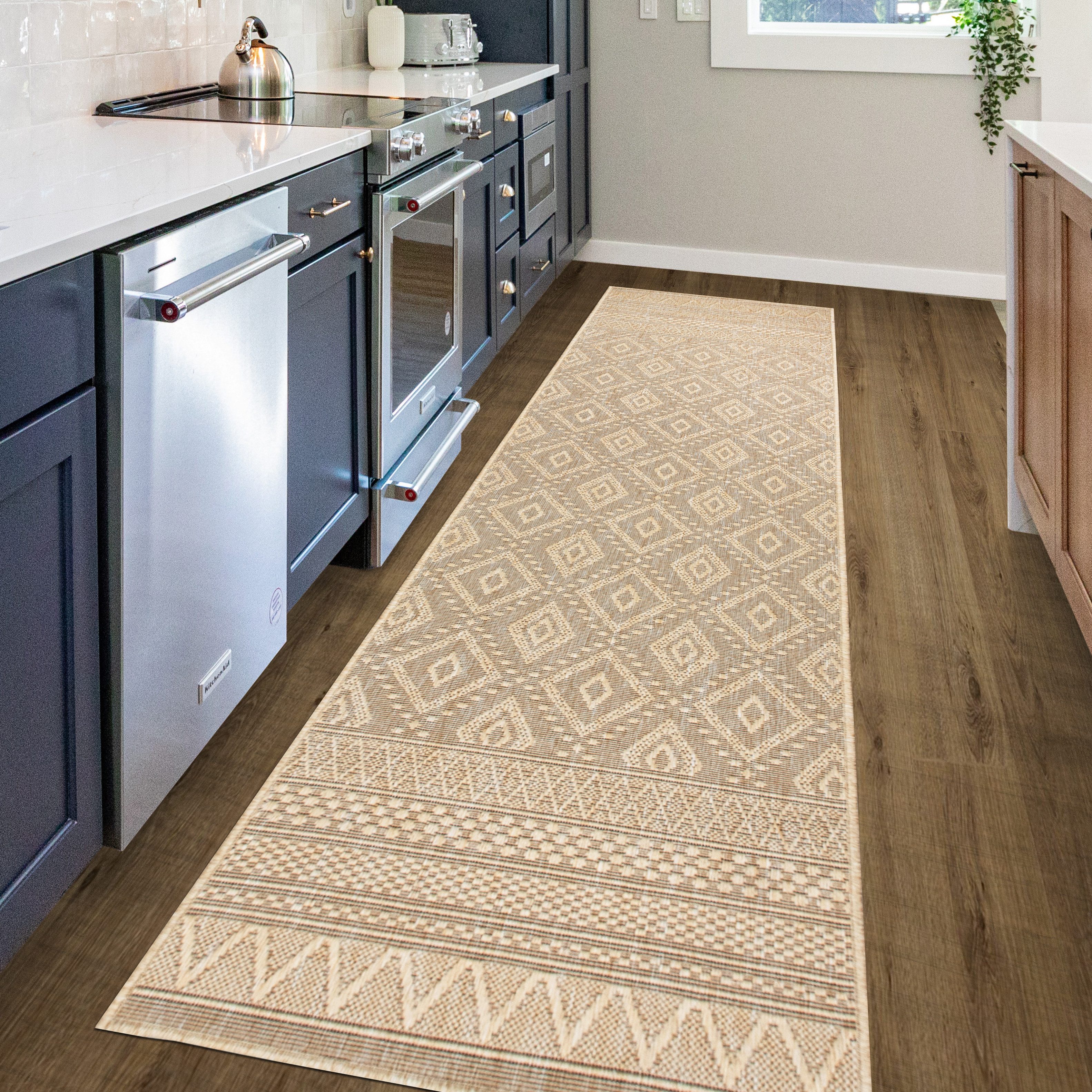 OTTO home Teppich Toronto auch als Läufer erhältlich, rechteckig, Höhe: 3 mm, In- und Outdoor geeignet, Sisal-Optik, Wetterfest & UV-beständig, Boho