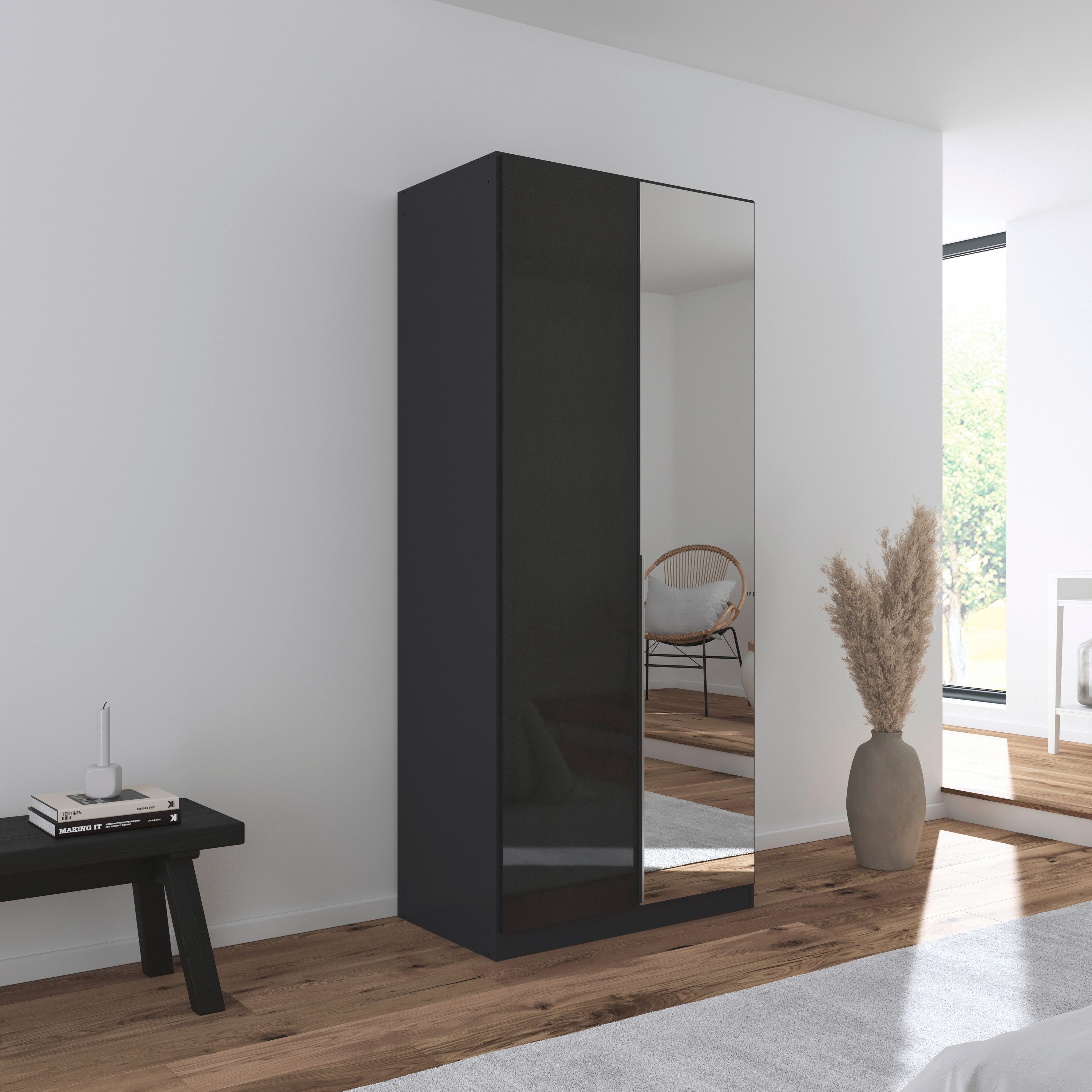 rauch Drehtürenschrank Kleiderschrank Schrank Garderobe AGORDO mit Dekor- o günstig online kaufen