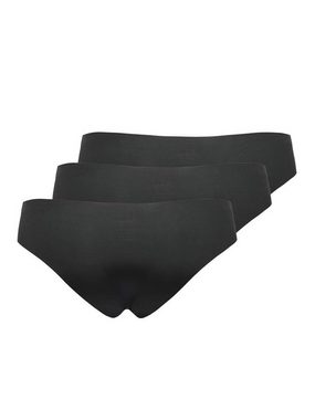 ONLY Slip Slips Nahtlos 3-er Pack Taillen Unterhosen Panties ONLTRACY (3-St) 3935 in Schwarz