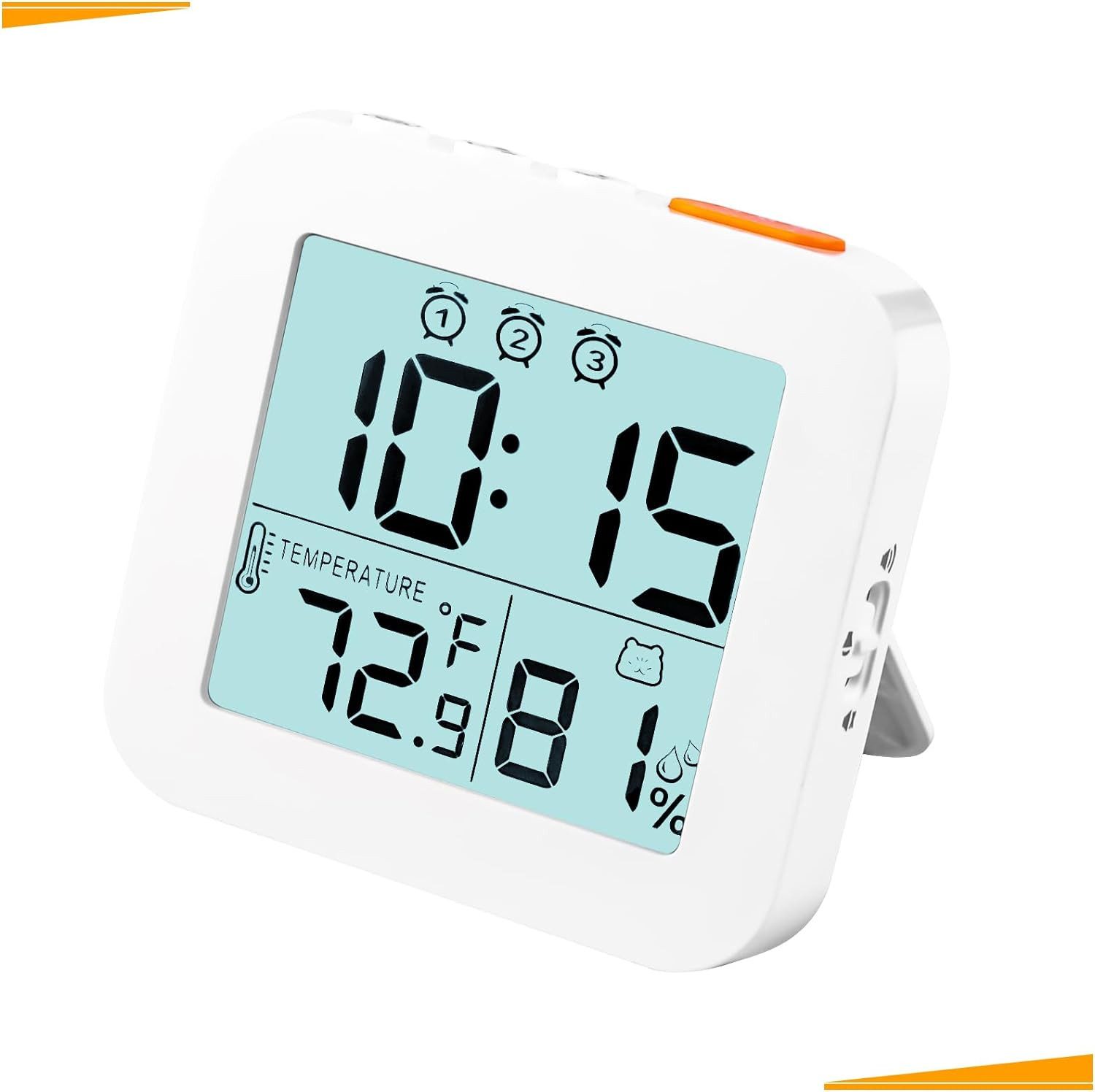 Kinderwecker mit drei Alarme Digitales Thermo-Hygrometer Raumthermometer