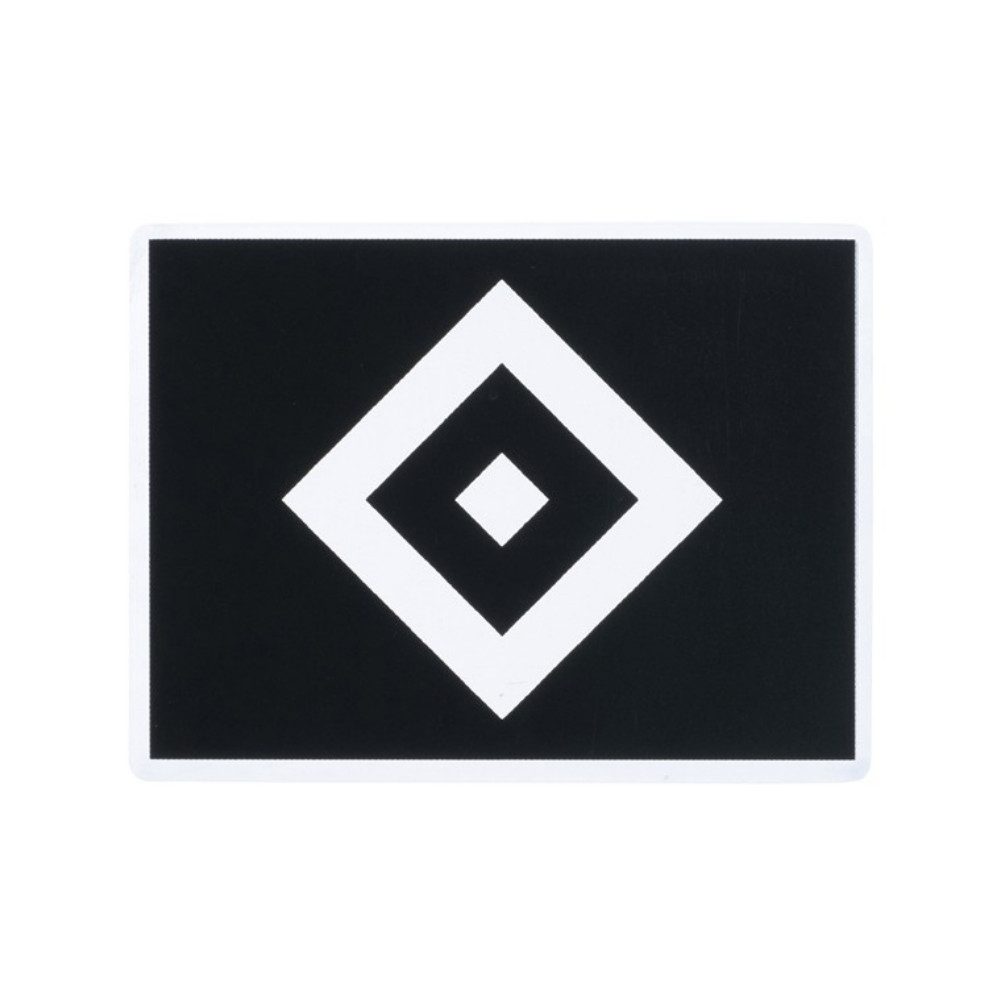 VertriebsArena GmbH Aufkleber HSV Aufkleber transparent schwarz "Raute"