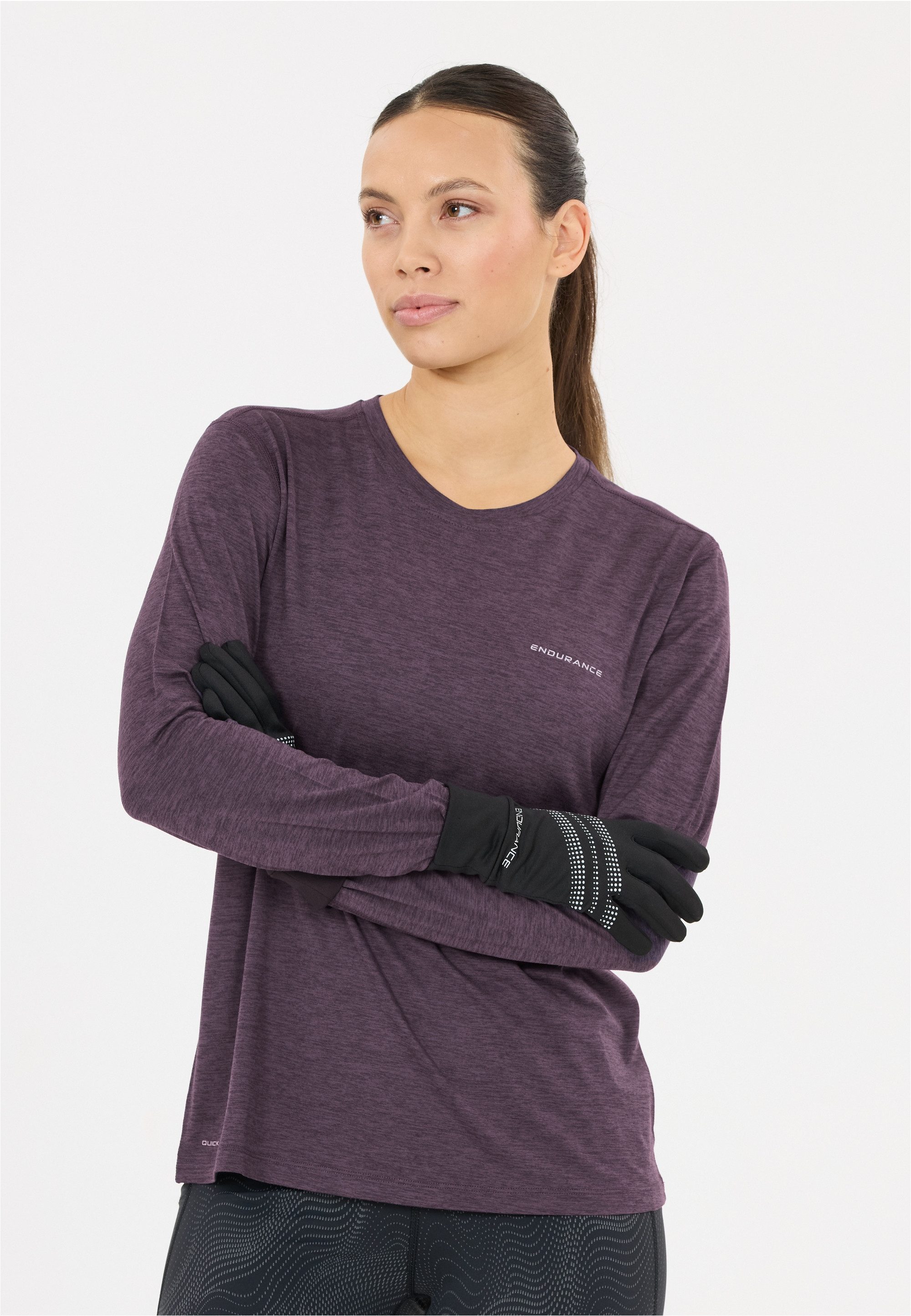 ENDURANCE Langarmshirt Alvaly mit 4-Wege-Stretch und Quick Dry-Technologie