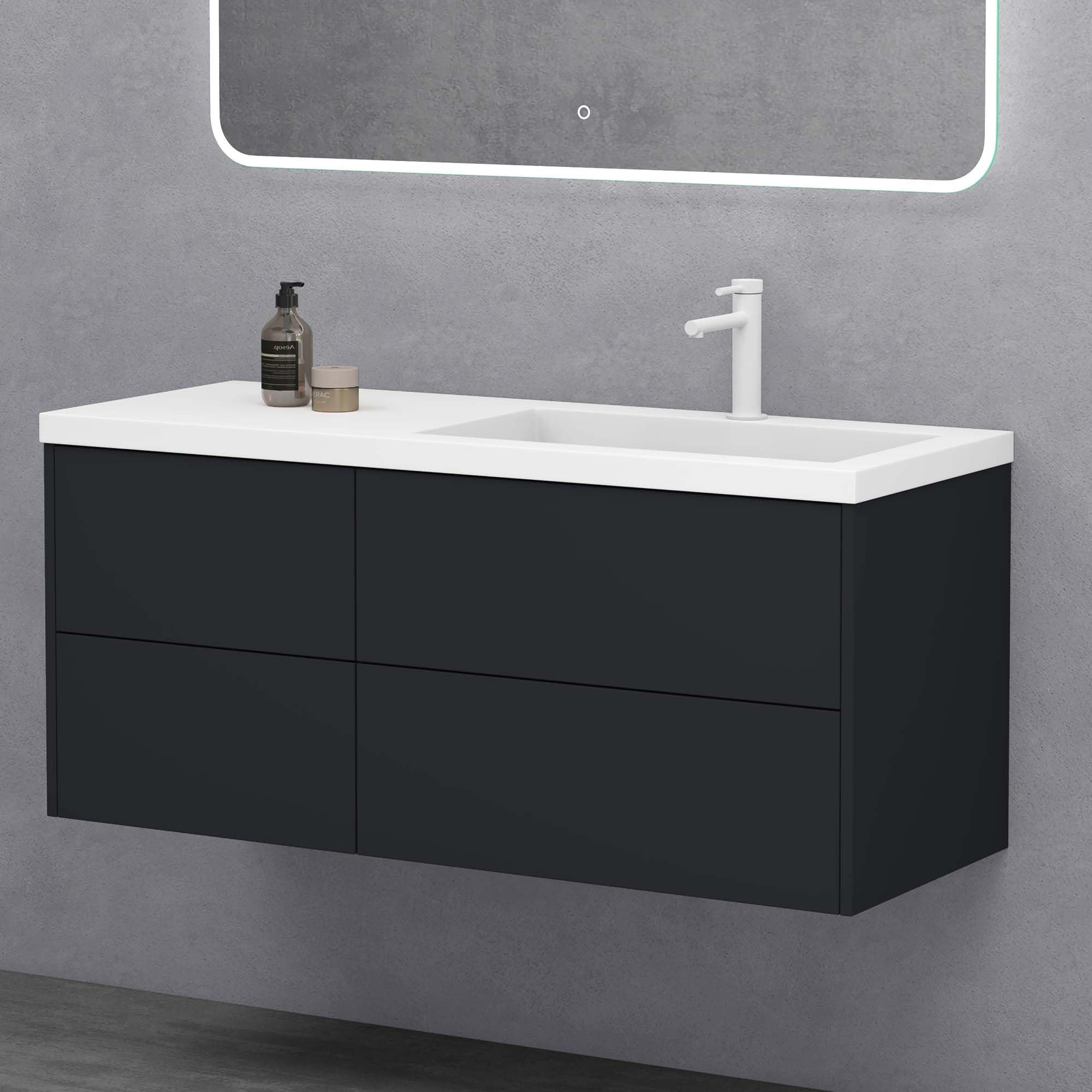 doporro Badmöbel-Set Waschtisch mit Unterschrank aus Holz mit Soft-Close MDF Moment, Softclose-Funktion – Bild 3 von 5