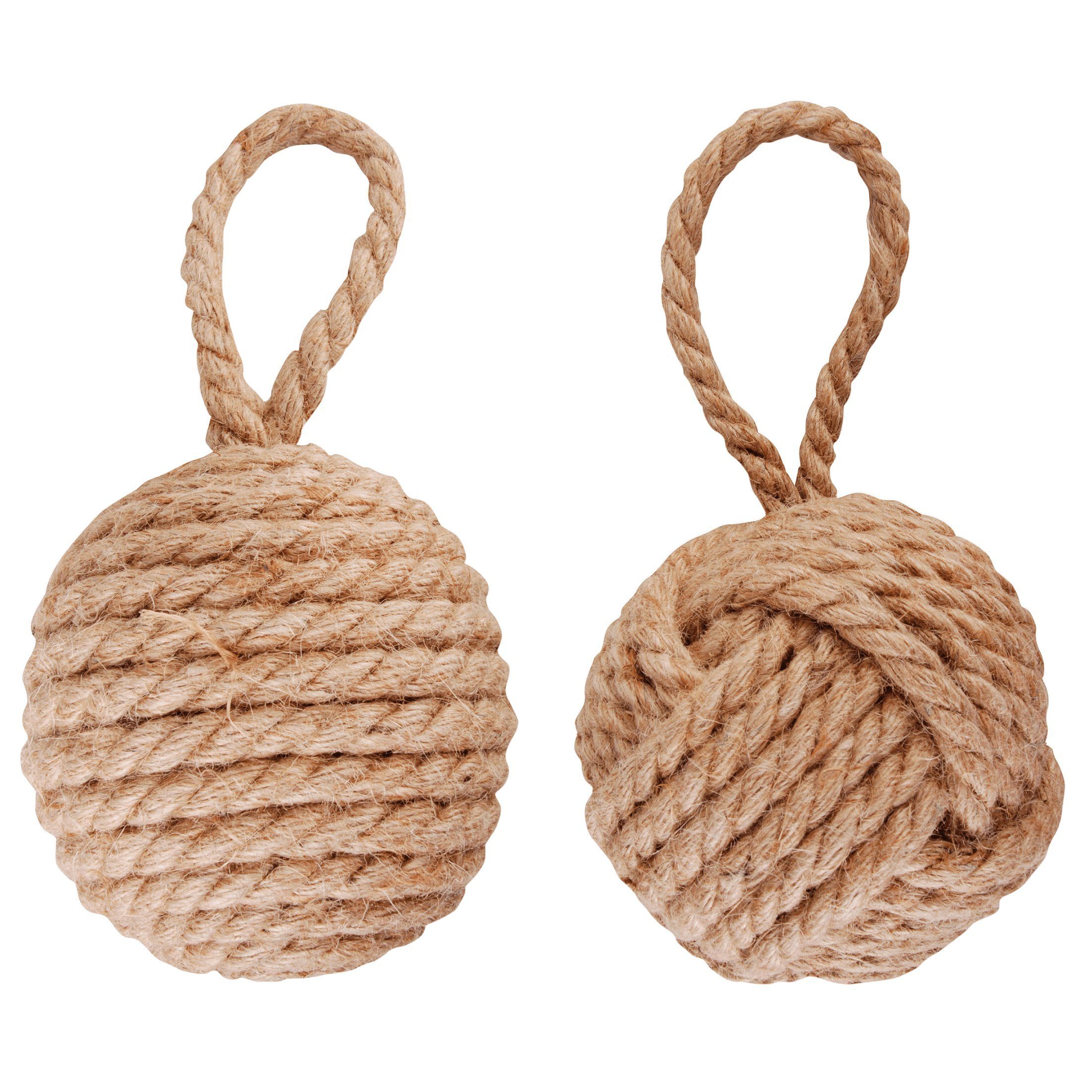 esschert design Türstopper Türstopper im Maritimen Stil aus Seil. Seemanns Knäul