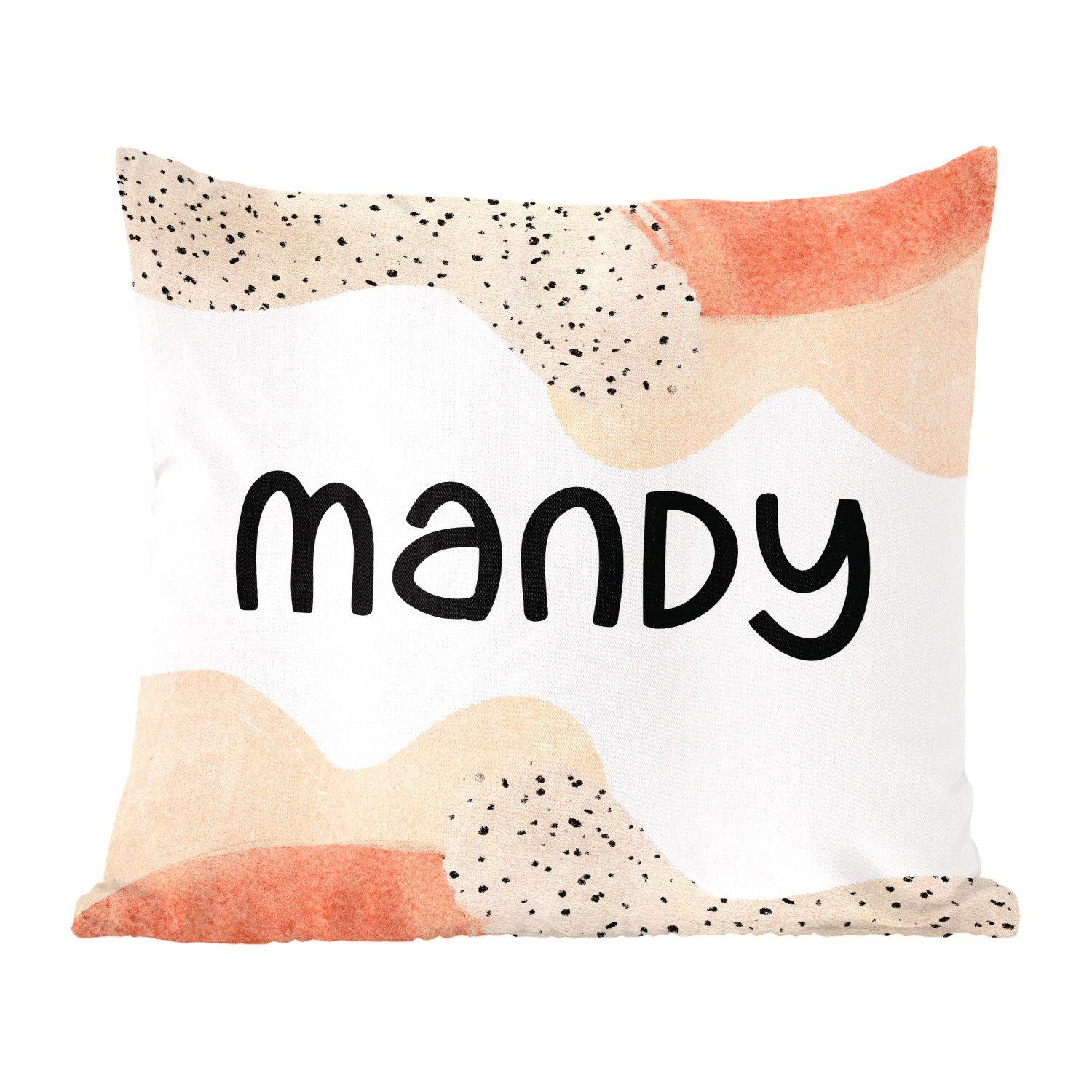 für Schlafzimmer, Wohzimmer, Mandy Mädchen, - Deko, Pastell Sofakissen Zierkissen mit - MuchoWow Füllung Dekokissen