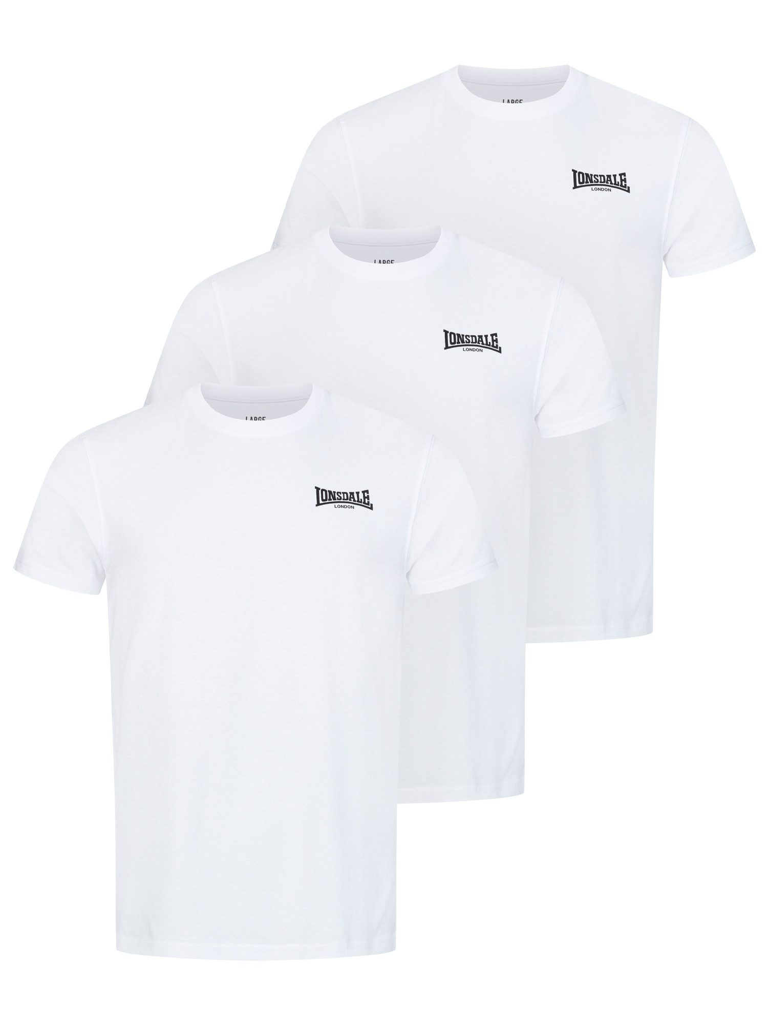 Lonsdale T-Shirt ROSCOMMON (Packung, 3-tlg) günstig online kaufen