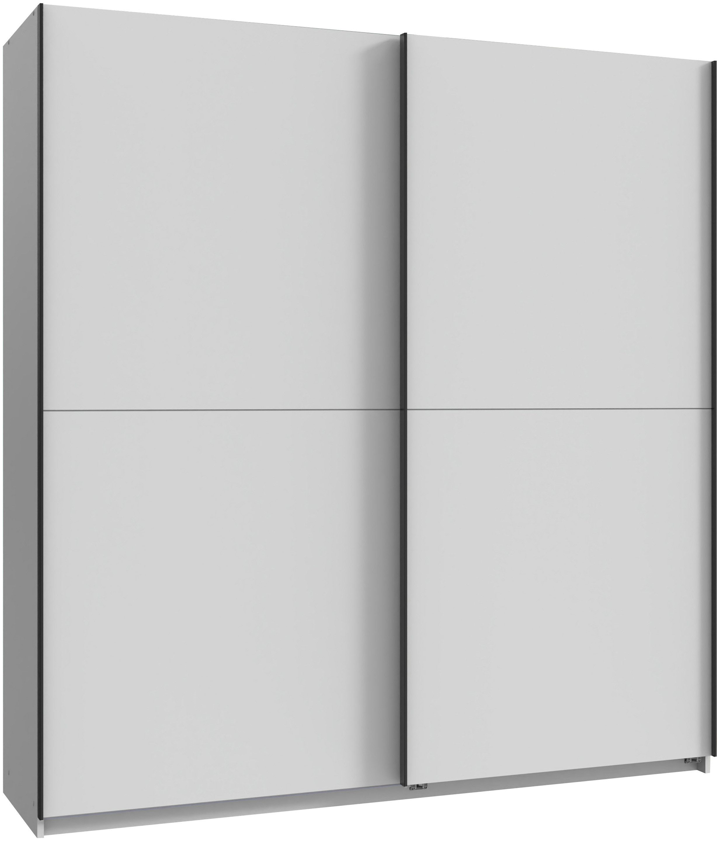 Wimex Kleiderschrank Mugano, B/T/H 135 oder 180/65/198cm, Made in Germany (wähle Deine Ausstattung: Basic oder Premium) 2 Schwebetüren mit oder ohne Spiegel, Metallgriffe
