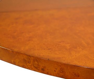 Kai Wiechmann Couchtisch Pembroke Table Eibe-Wurzelholz, Beistelltisch, Serviertisch, Teetisch, 88x67 cm, klappbare Tischplatte, edles Massivholz