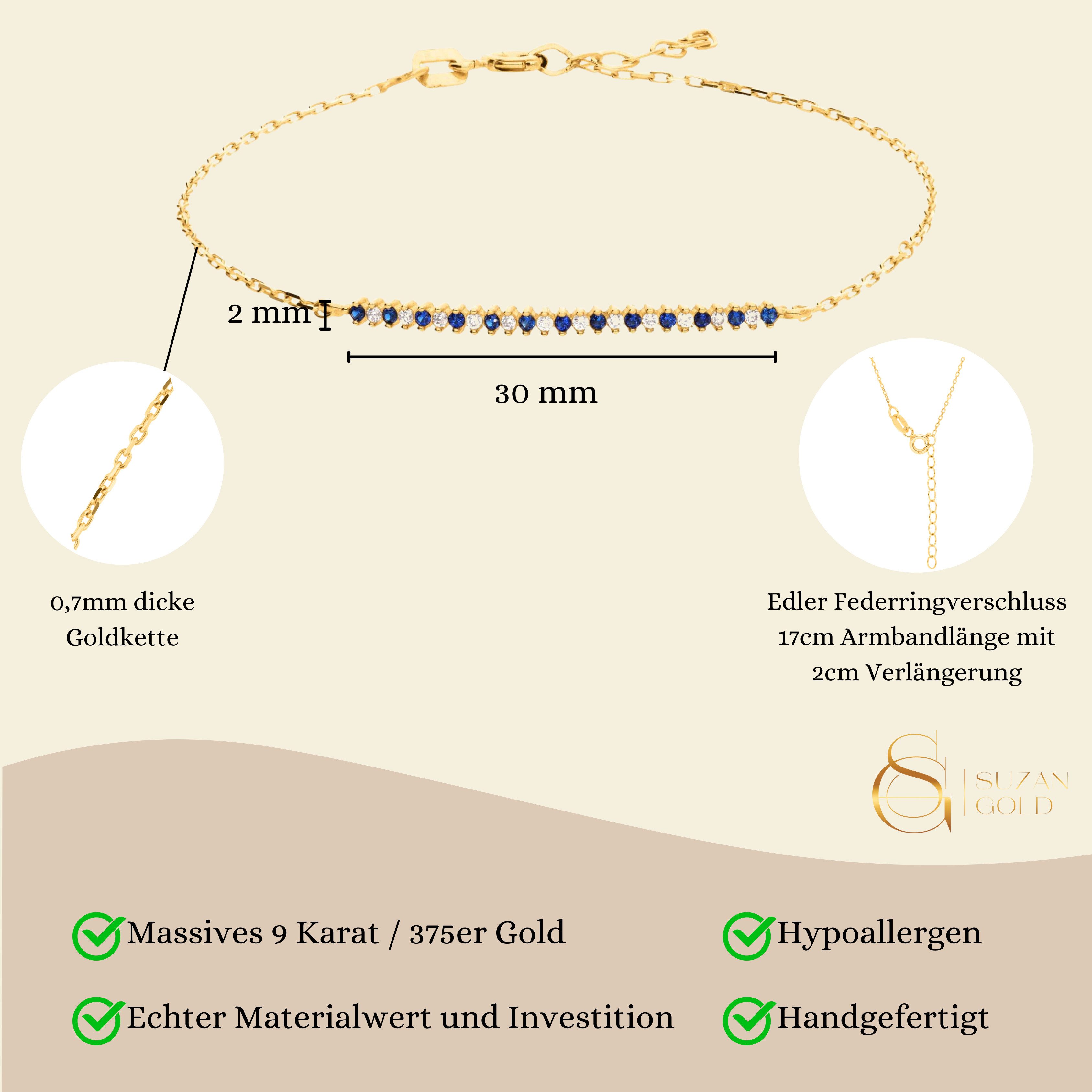 Suzan Gold Goldarmband Ocean Armband, Gelbgold günstig online kaufen
