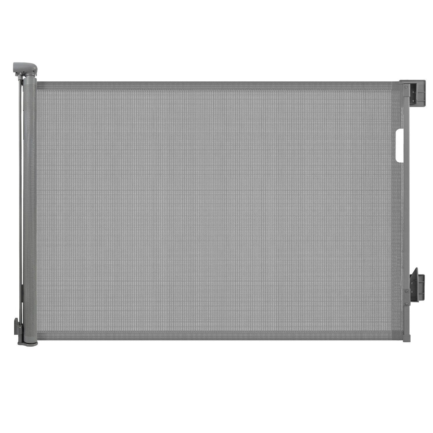Sekey Treppenschutzgitter Treppenschutzgitter ausziehbar Absperrgitter Hund Kinder Schutzgitter (1 St), 0–150 cm Grau, 1 Stück, mit Bohren geeignet für Innen & Außen