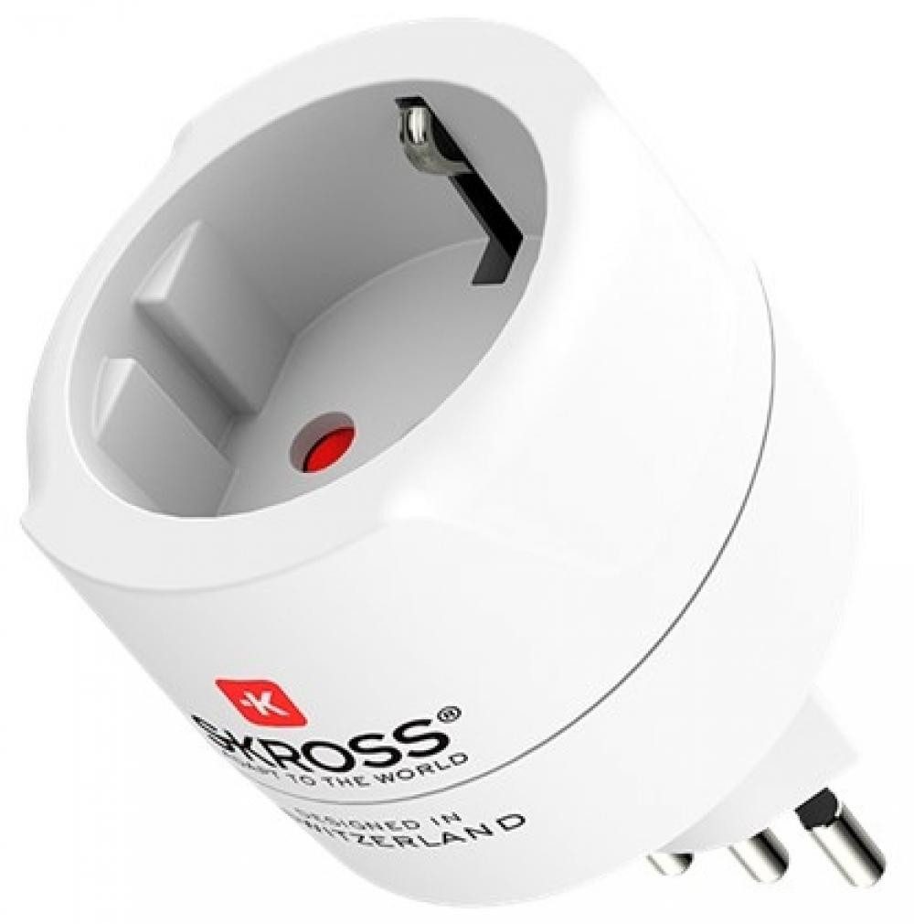 SKROSS Skross Reiseadapter Europe auf Schweiz, Italien und Brasilien, 2- und Reiseadapter