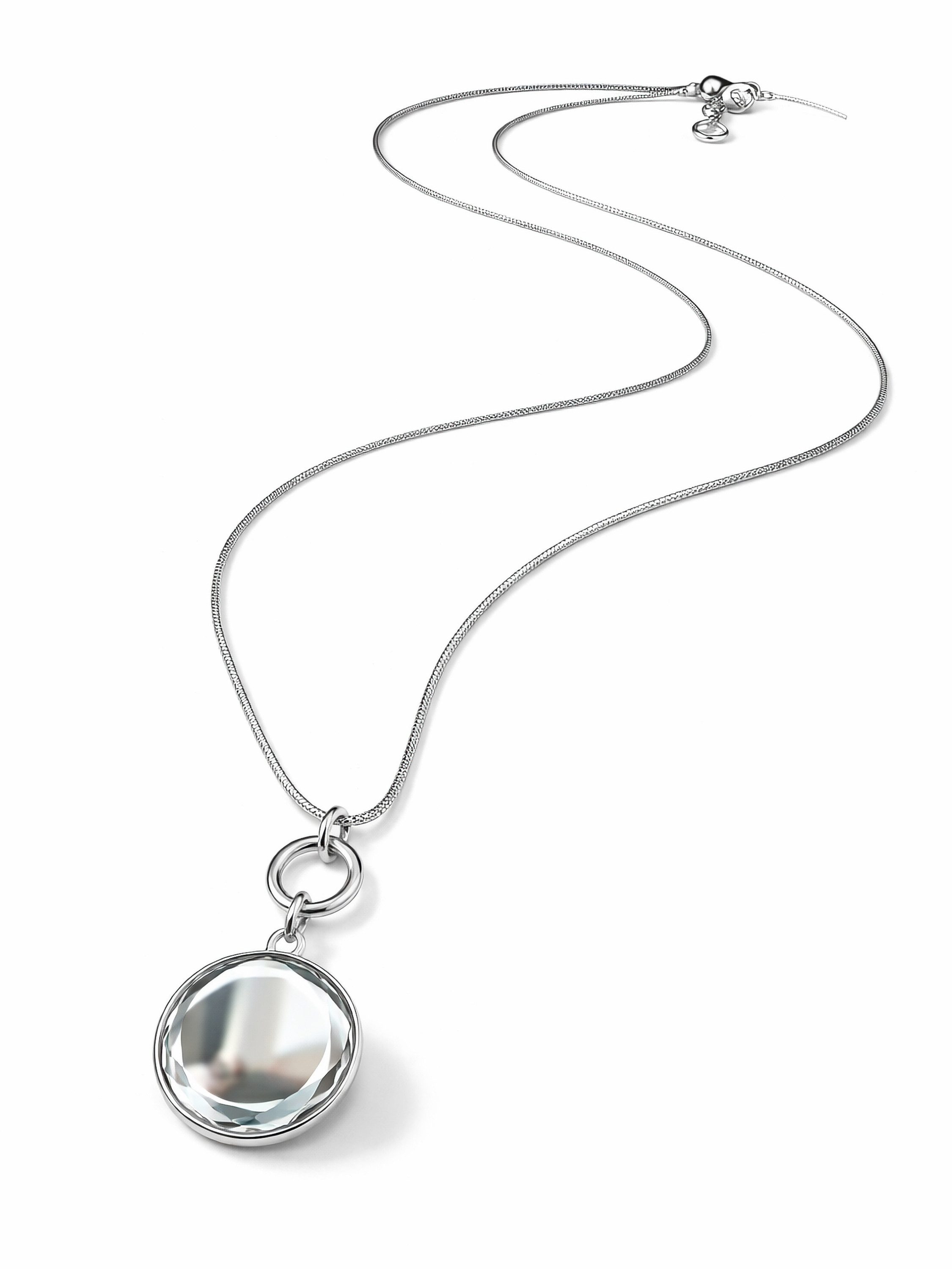 COLLEZIONE ALESSANDRO Lange Kette Gina, Anhänger beidseitig mit Glasstein