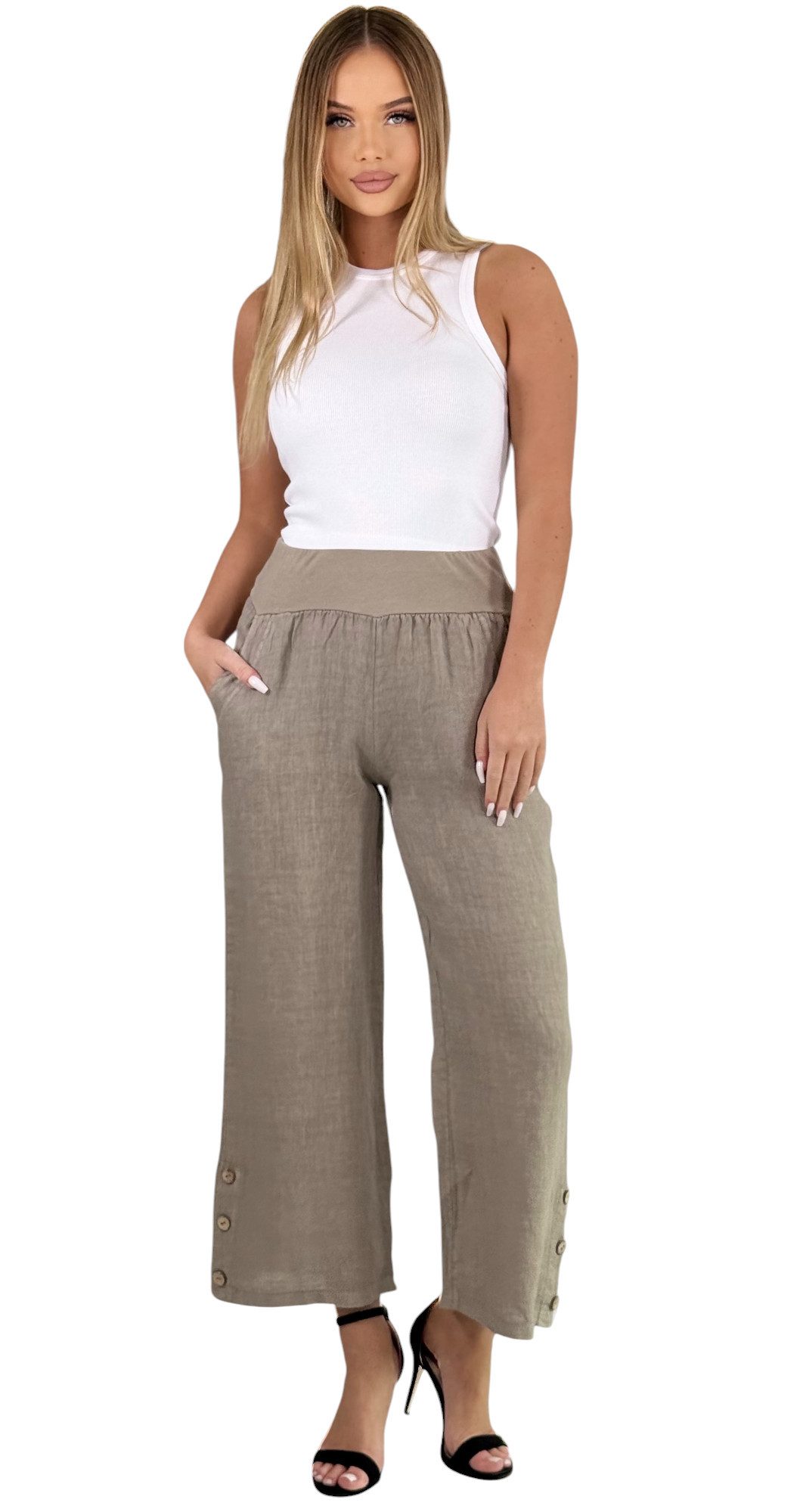 Mississhop Leinenhose Leinenhose 100 % Leinen günstig online kaufen