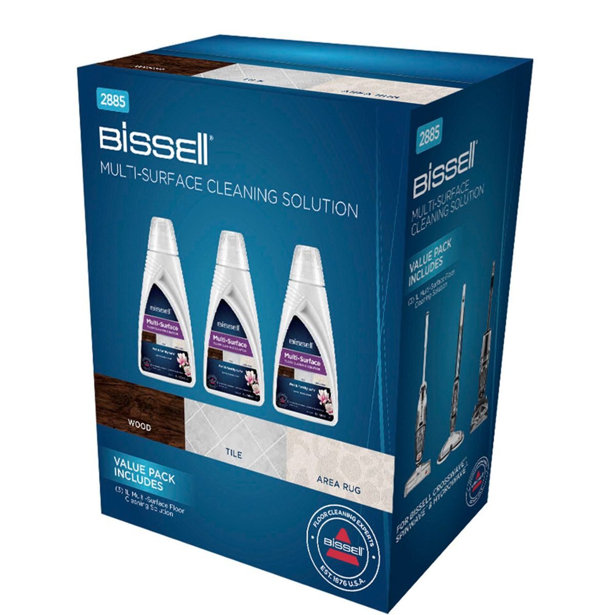 Bissell Reinigungs-Set Multi Surface 3er Set Universal Reinigungsmittel
