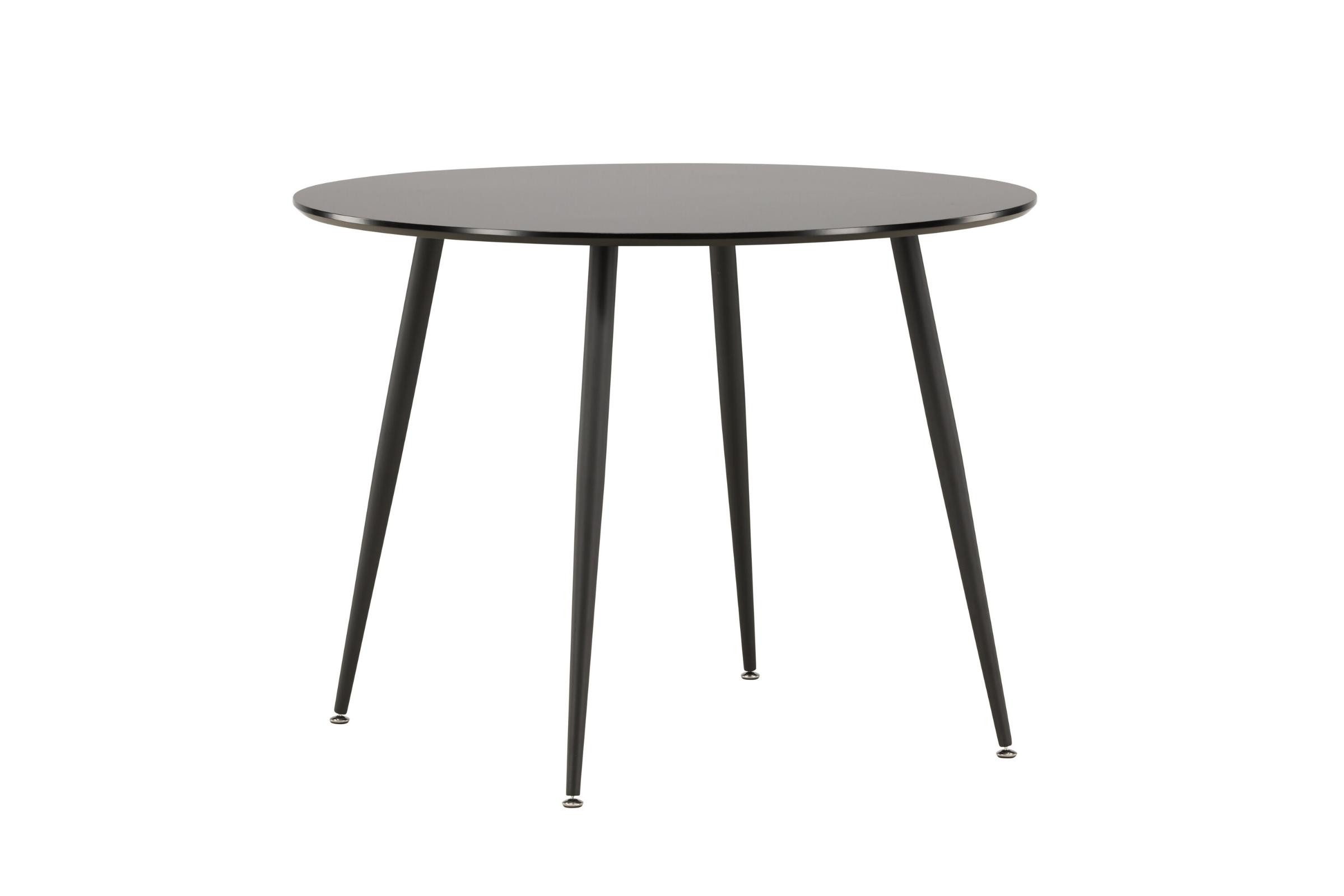 Venture Home Esstisch Plaza Esstisch Ø100 cm schwarz. (1-St)