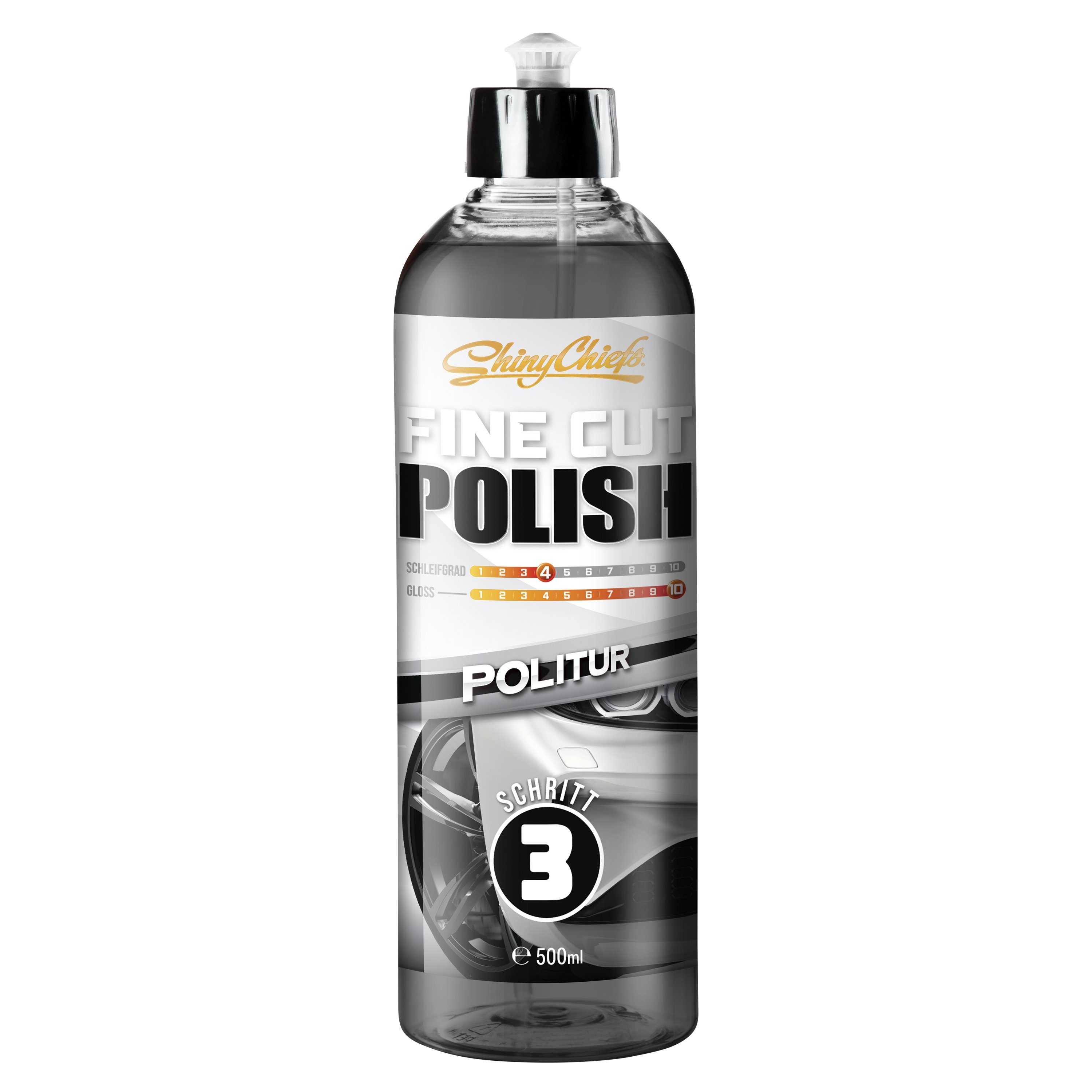 Feinschnittpolitur – Schritt 3, 500 ml Polierspuren Mikrokratzer Autopolitur