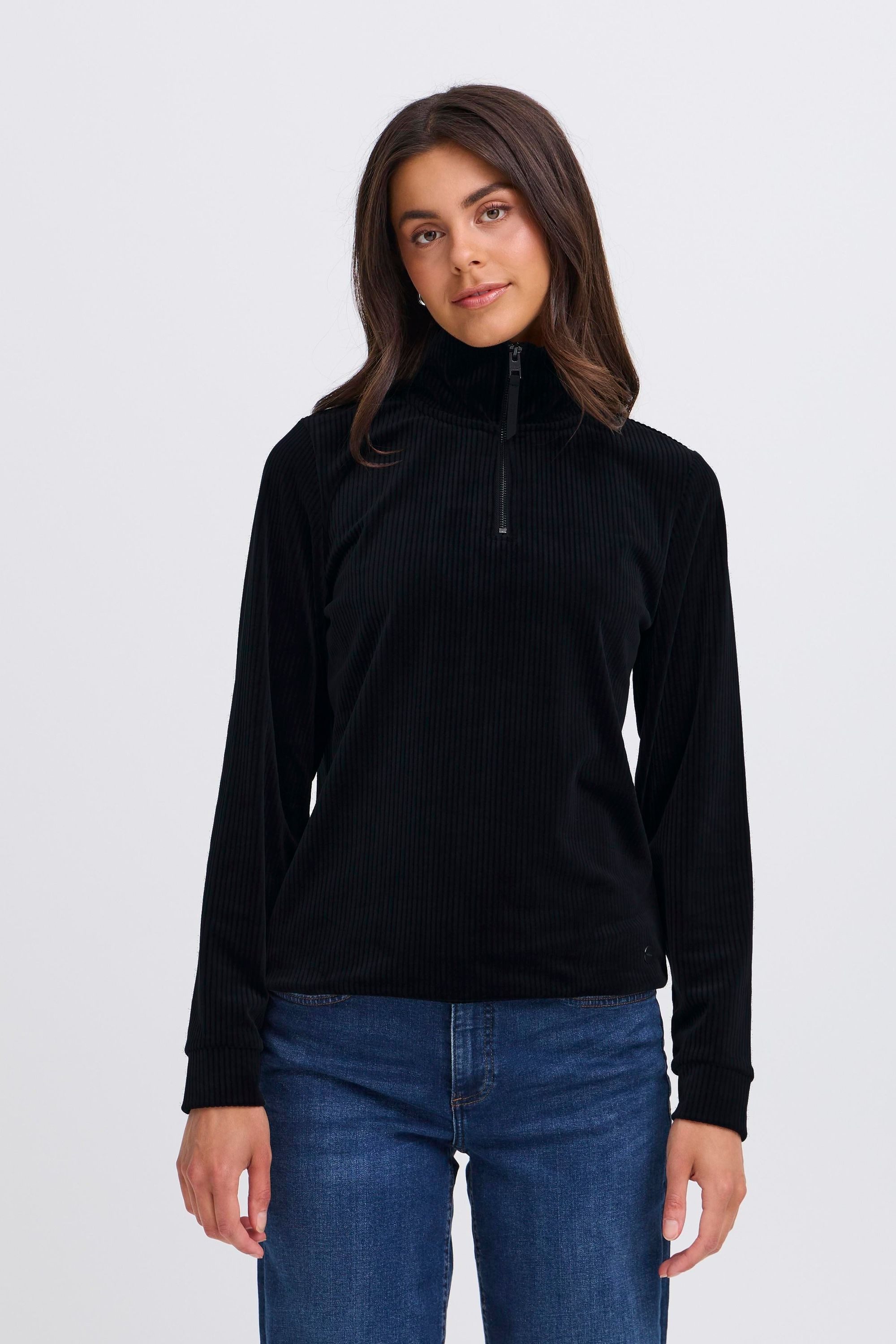 OXMO Longsweatshirt OXEBBA HALFZIP Modernes Longsweatshirt günstig online kaufen