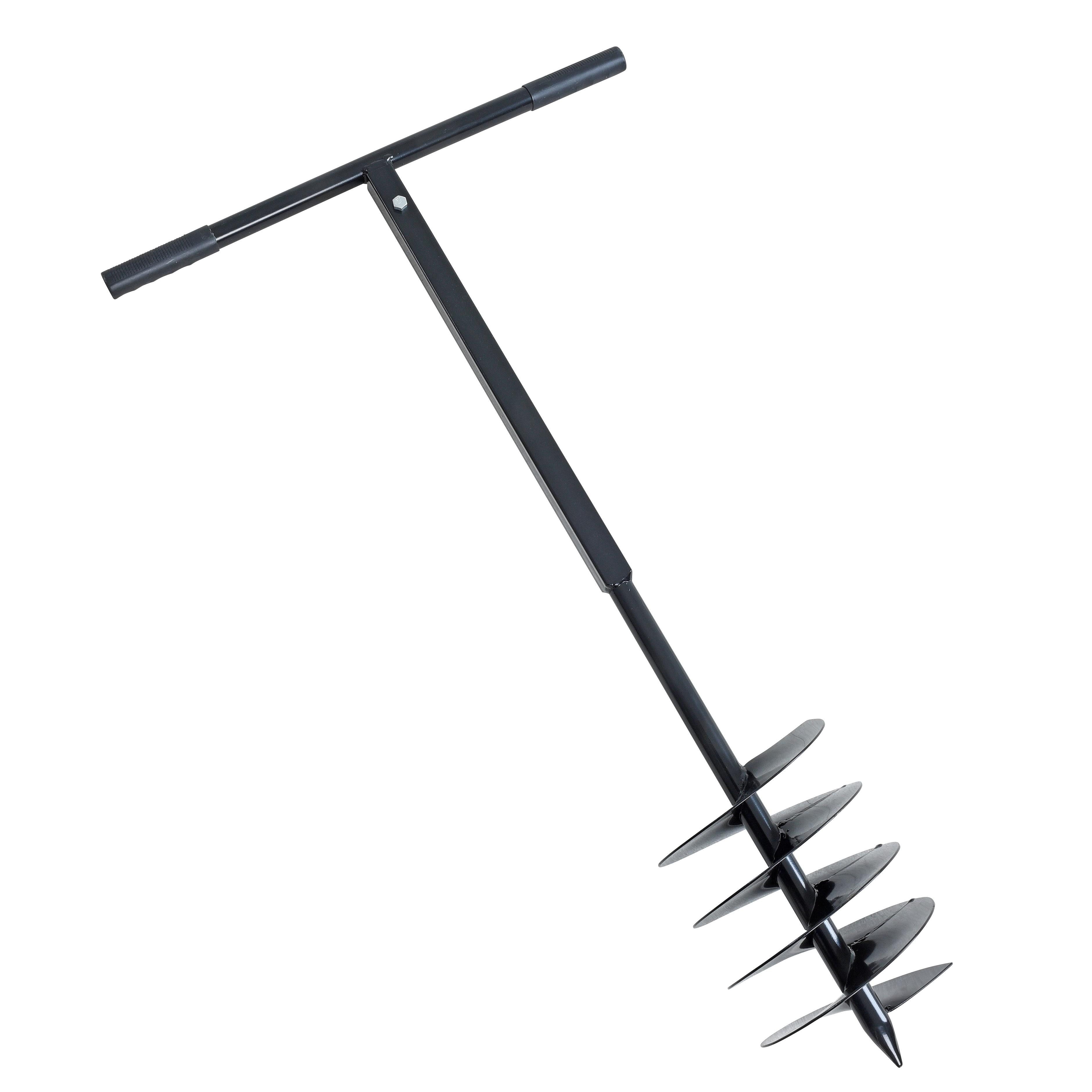 ESTEXO Erdbohrer Erdlochbohrer Handbohrer 200 mm Bohrer Pfahlbohrer Brunnenbohrer