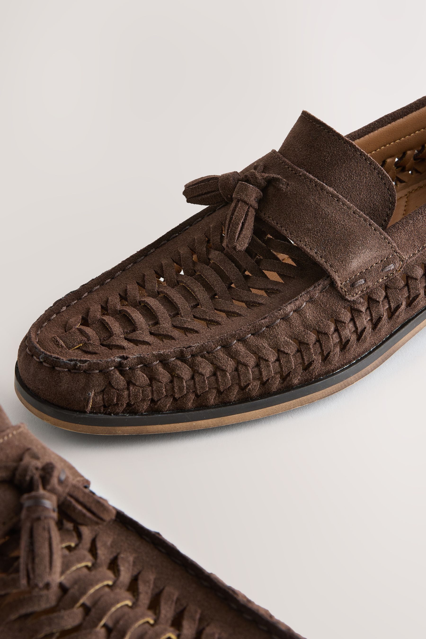 Next Slipper in Flechtoptik aus Leder Loafer (1-tlg)