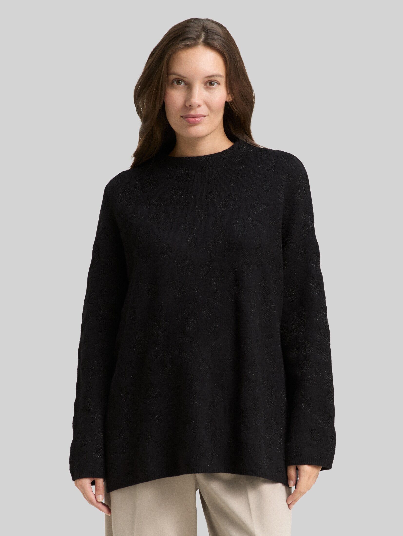 TOM TAILOR Strickpullover Pullover & Strickjacken Oversize Strickpullover mit Glitzer-Effekt