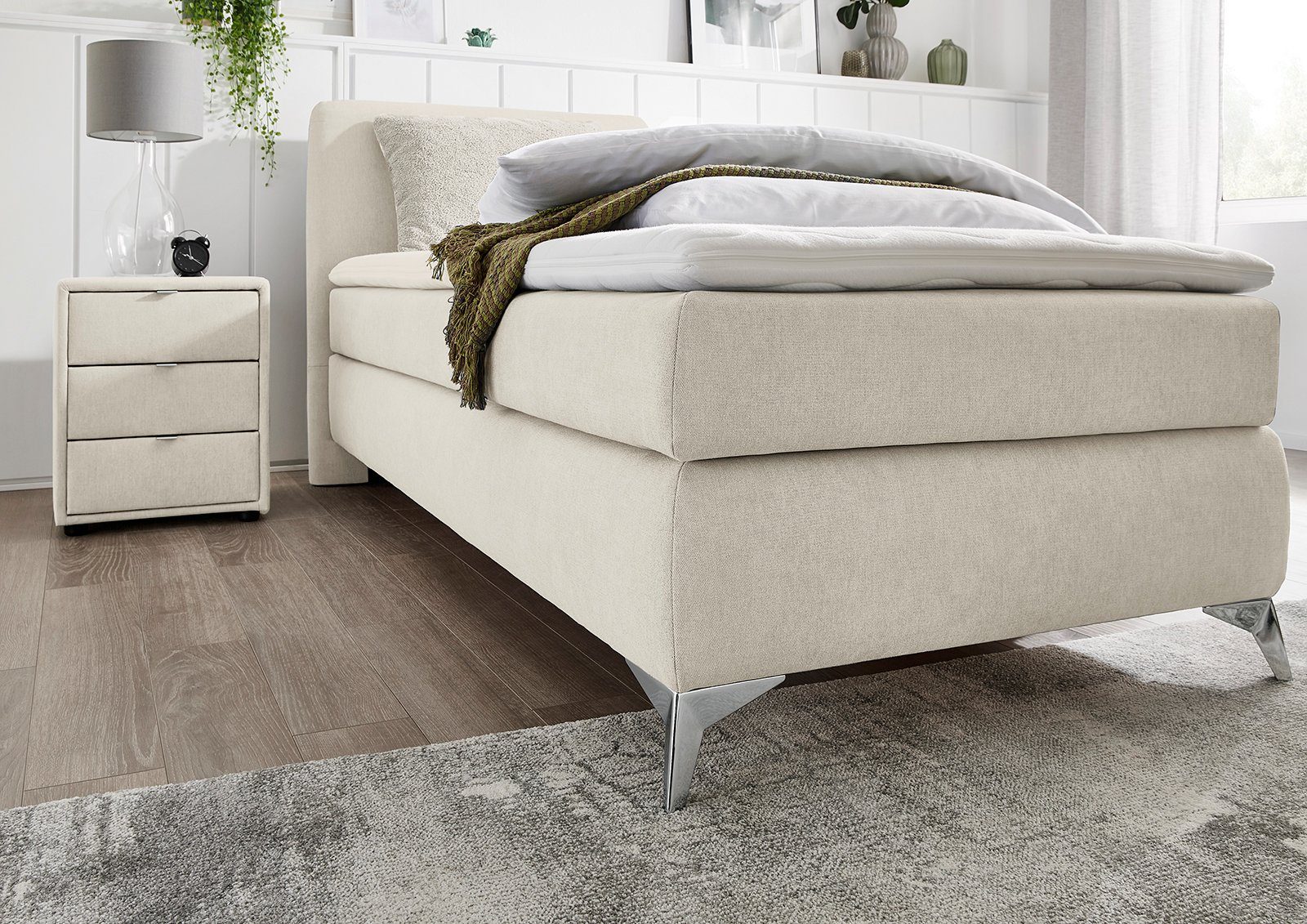 Kissen, Elfie, Gruppe Farbvarianten beige/natur Boxbett 485/07 inklusive in unterschiedlichen Jockenhöfer Topper und