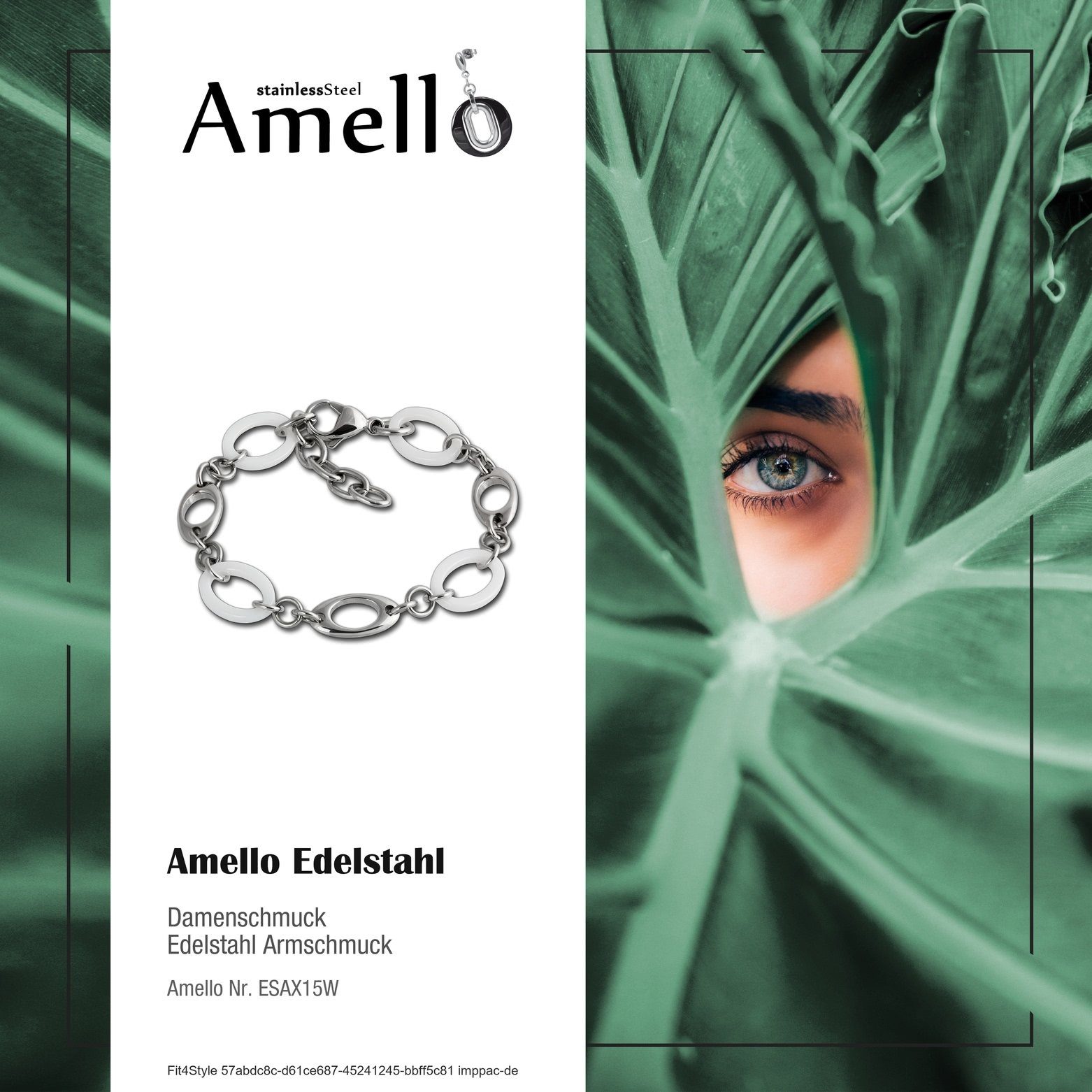 Amello Edelstahlarmband Amello Kegel Armband silber günstig online kaufen