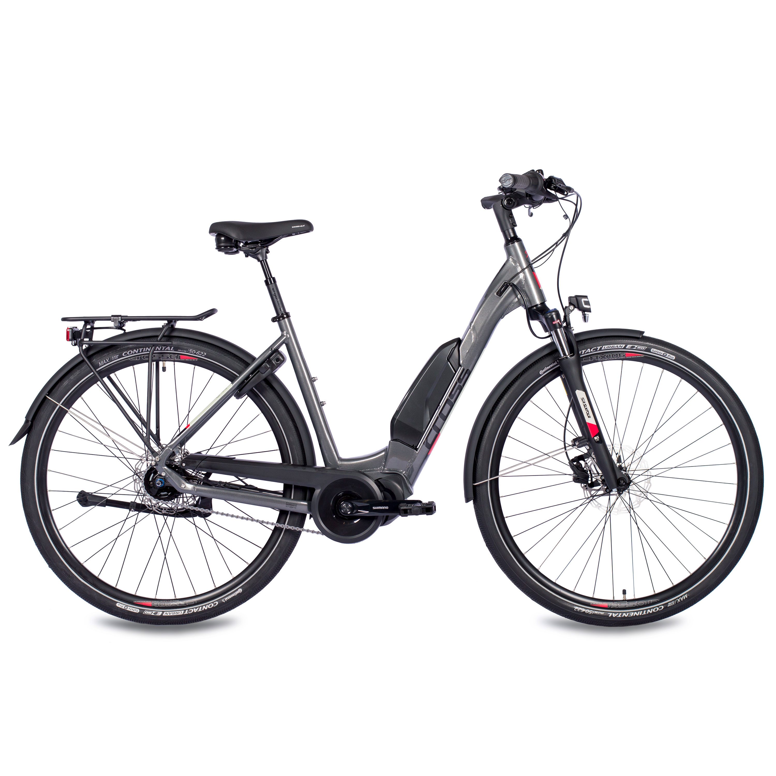 Airtracks E-Bike Cityrad 28 Zoll E-Bike City Fahrrad LS WAVE X-Tron SR2 SHIMANO STеPS E5000 418, 5 Gang, Nabenschaltung, Mittelmotor, 418 Wh, 5 GANG Shimano NEXUS INTER - 45cm 50cm 55cm