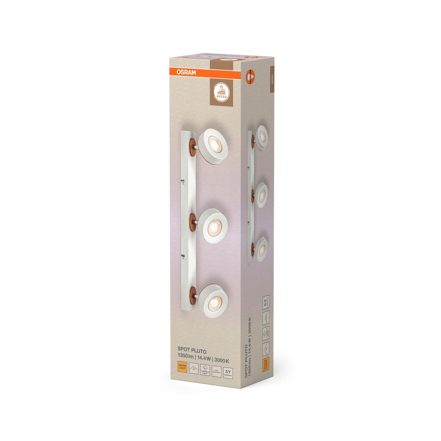Licht-Erlebnisse Deckenstrahler ELUNIS, LED fest integriert, Warmweiß, LED verstellbar länglich 3000 K 960 lm Modern